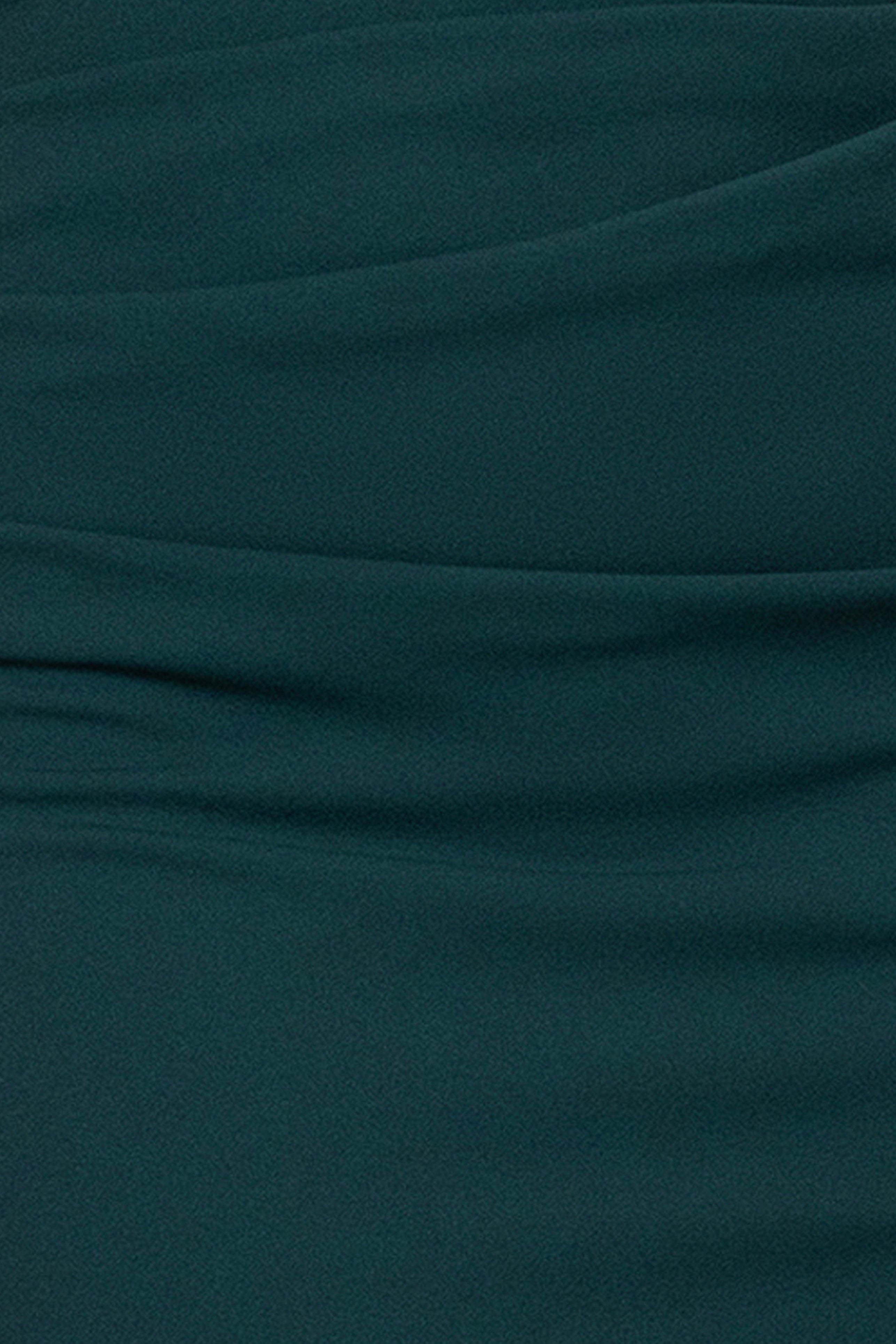 Petite "Jordan" Short Scuba Crape Draped Back Dress