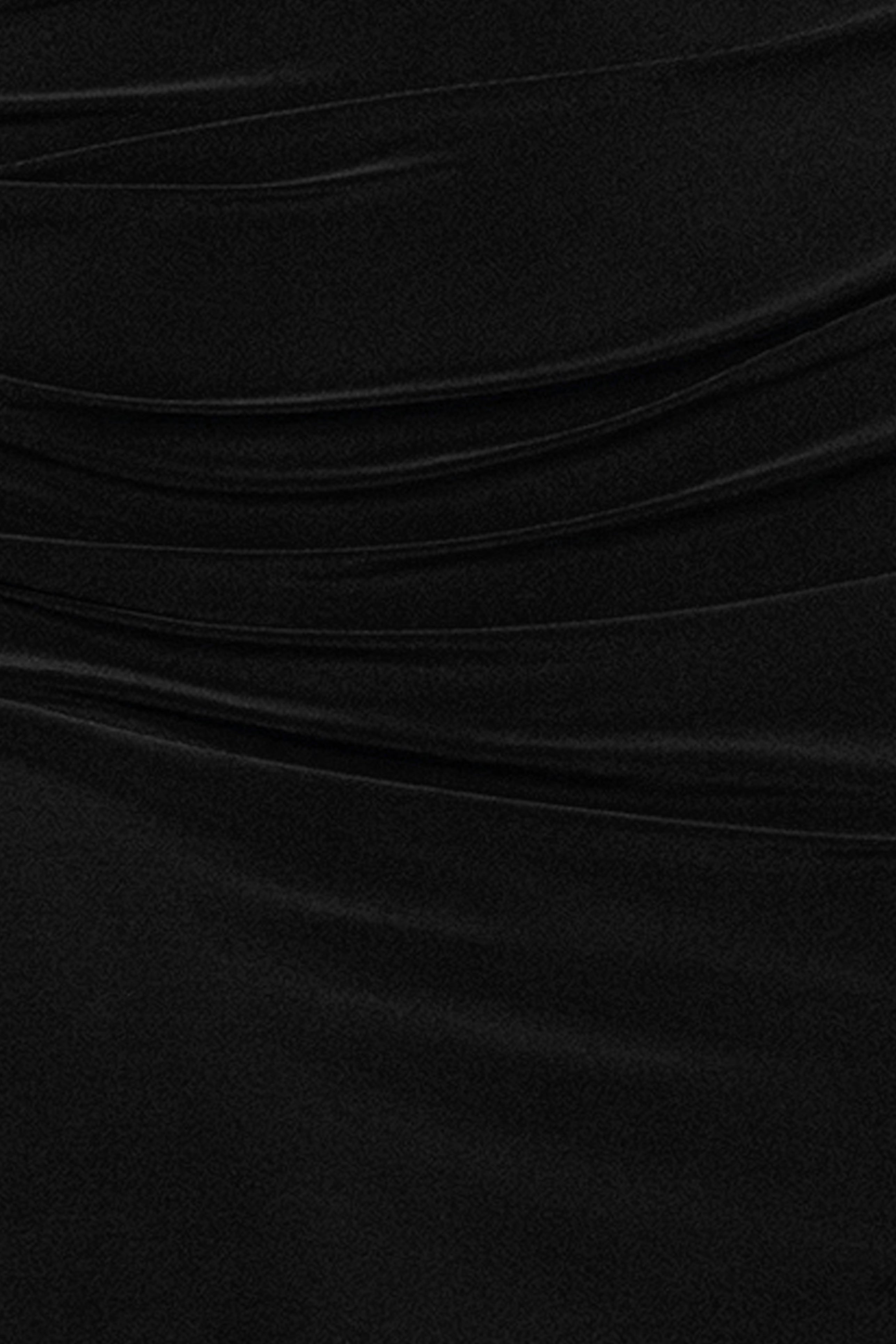 Plus “Miriam” Jersey Knit Draped Back Dress
