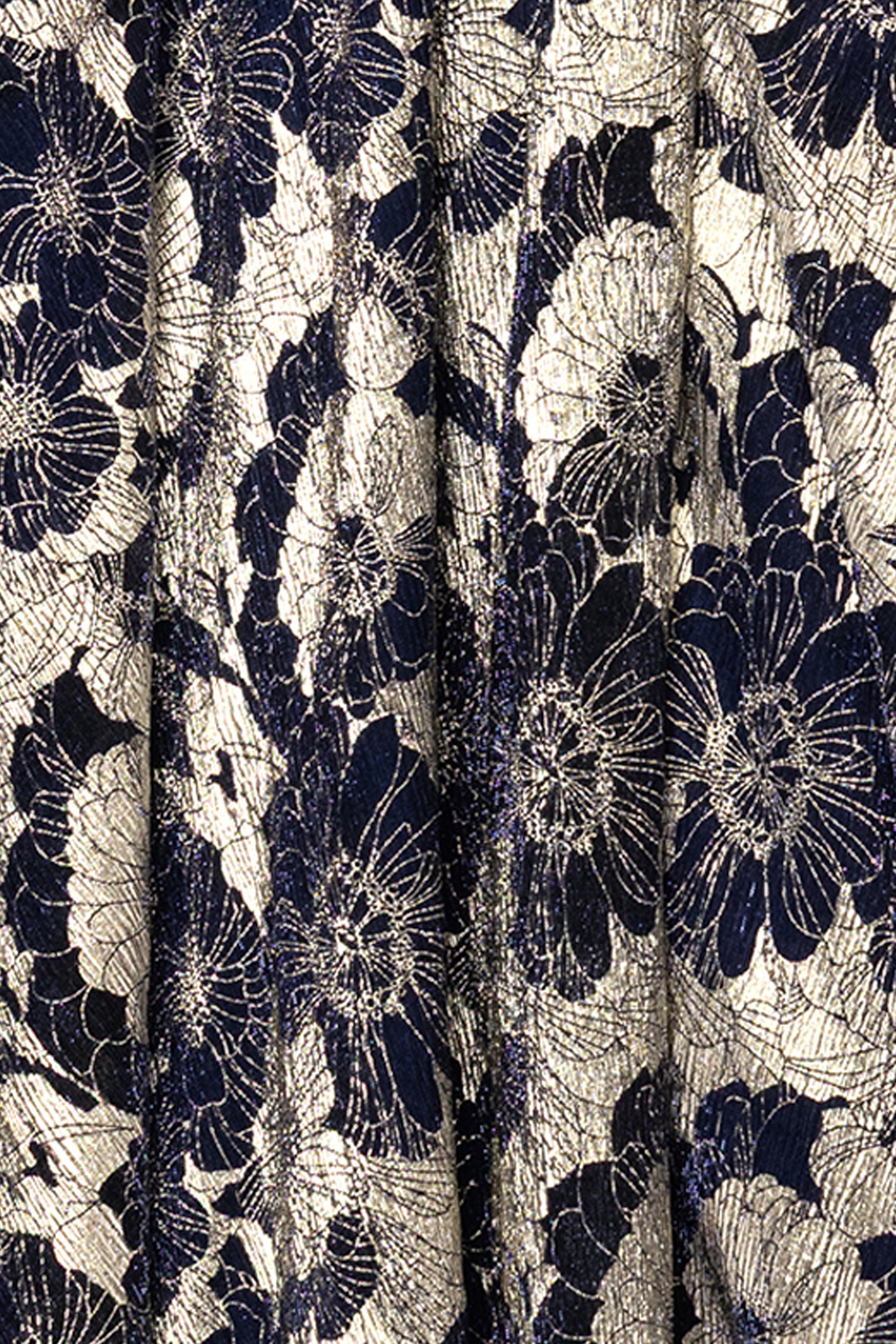 "Layla" Long Halter Top Wrap Foil Print Dress