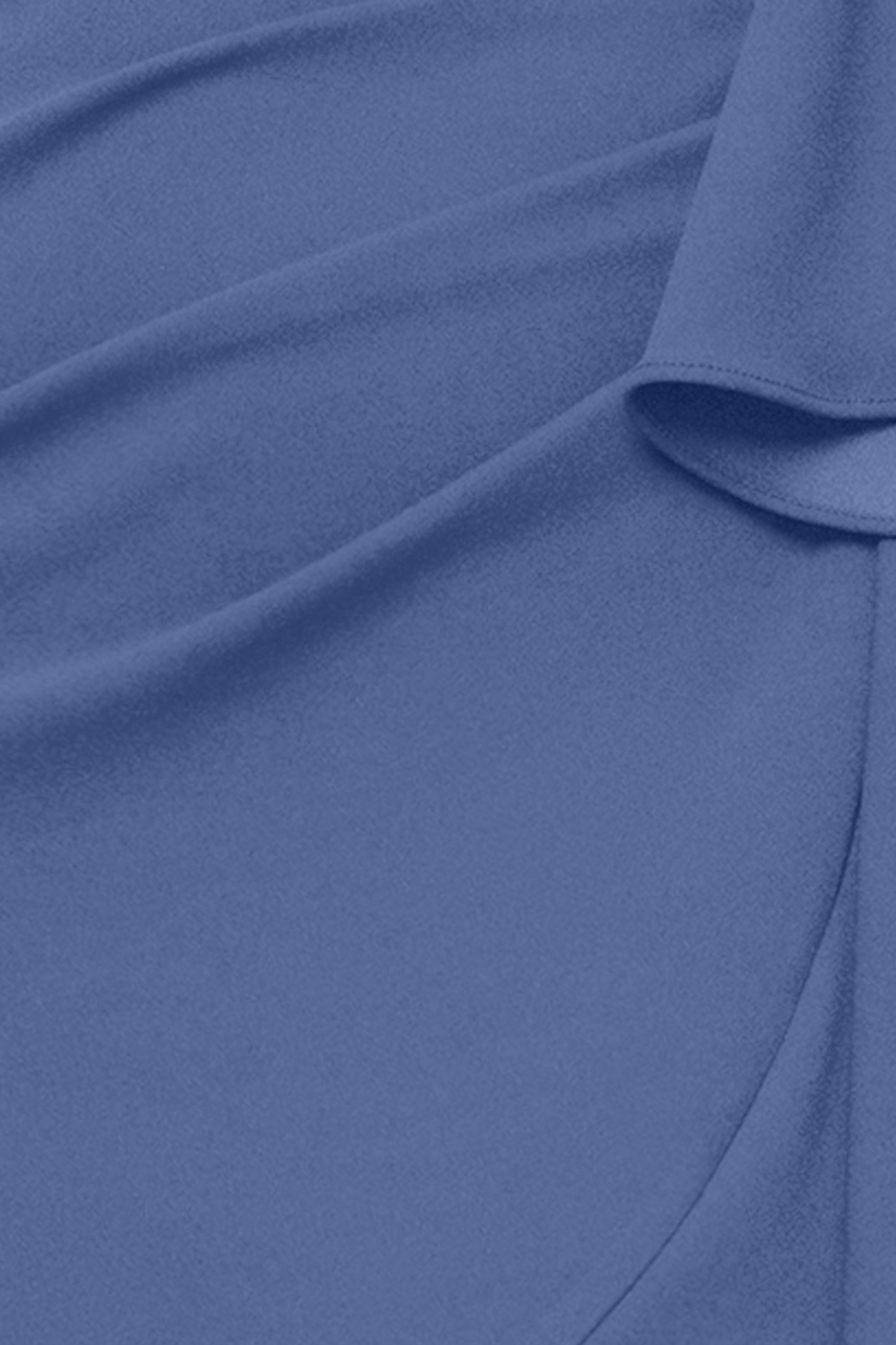 "Candace" Long V- Neck Hi Low Cascade Dress