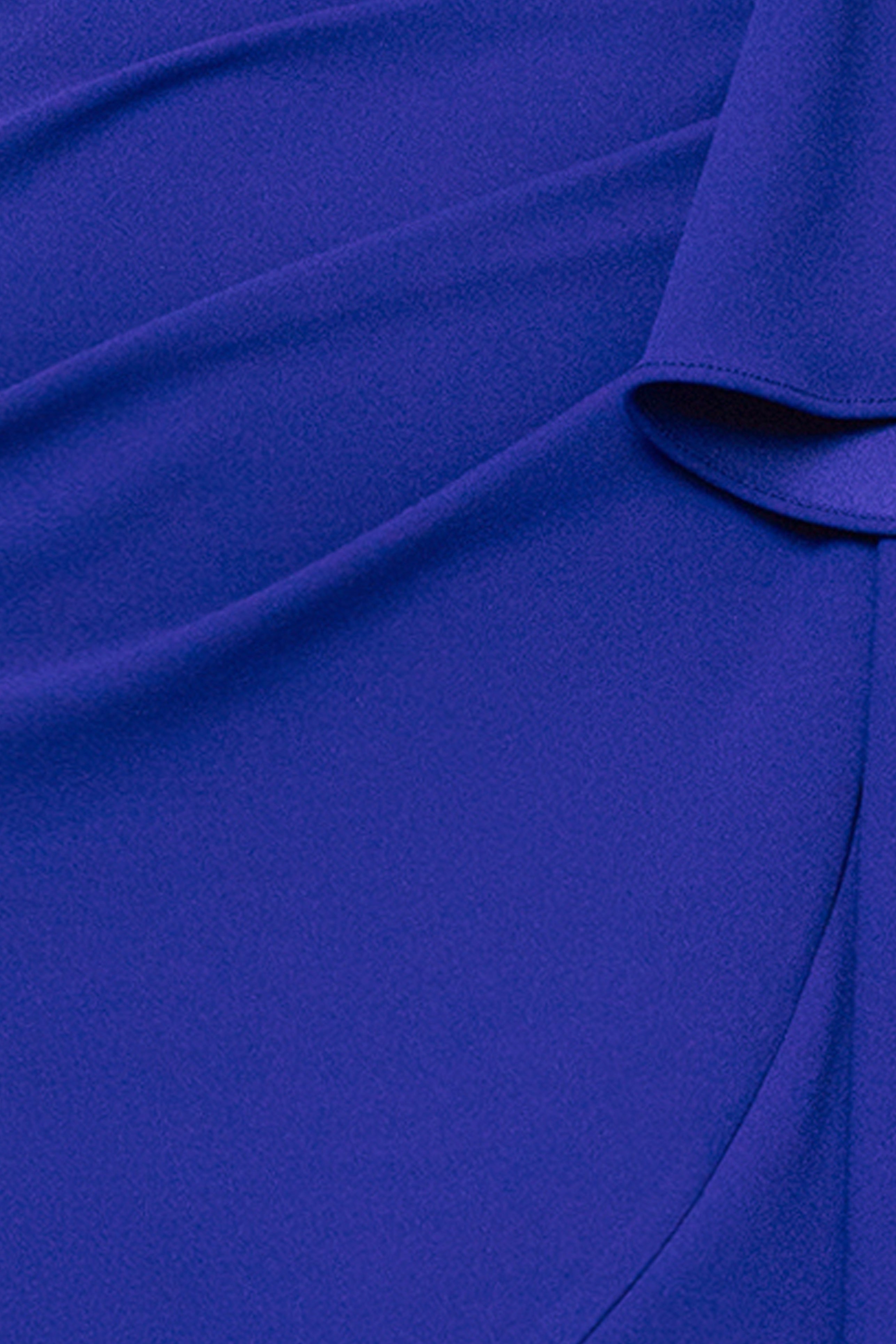 "Candace" Long V- Neck Hi Low Cascade Dress