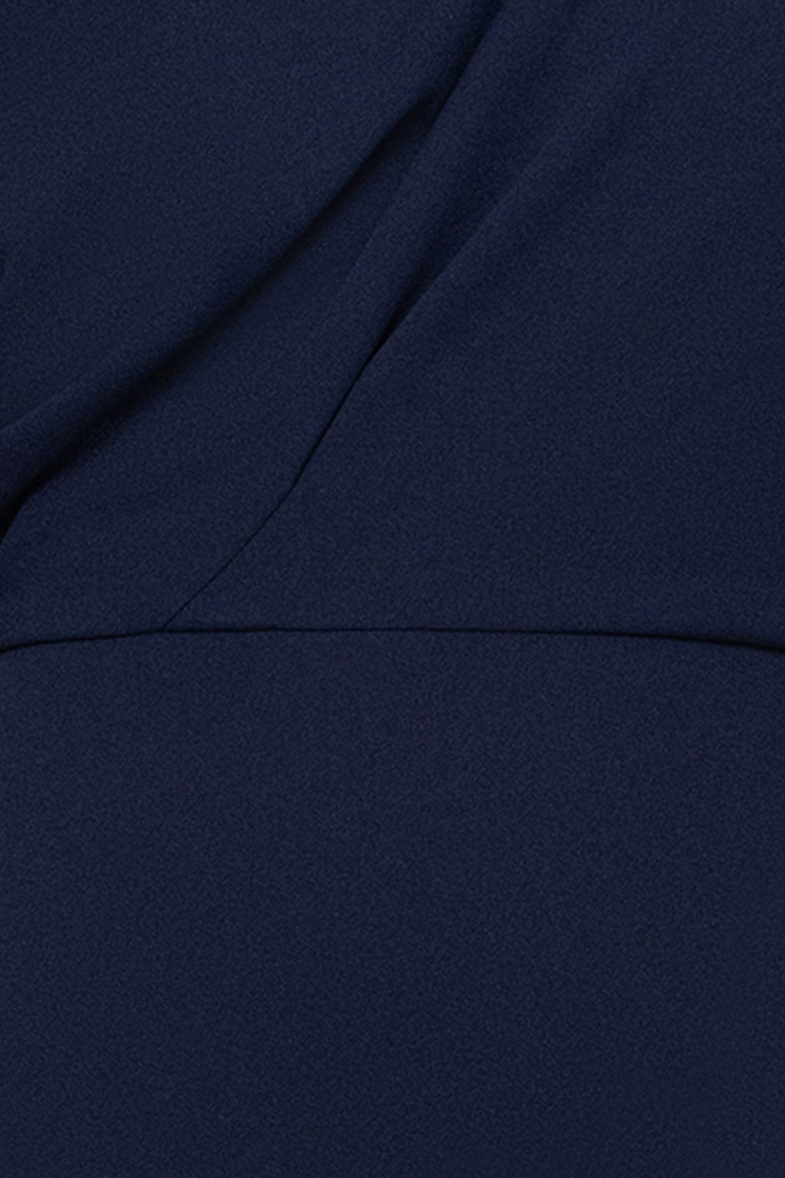 "Madeline" Long Scuba Crepe Off the Shoulder Drop Dress