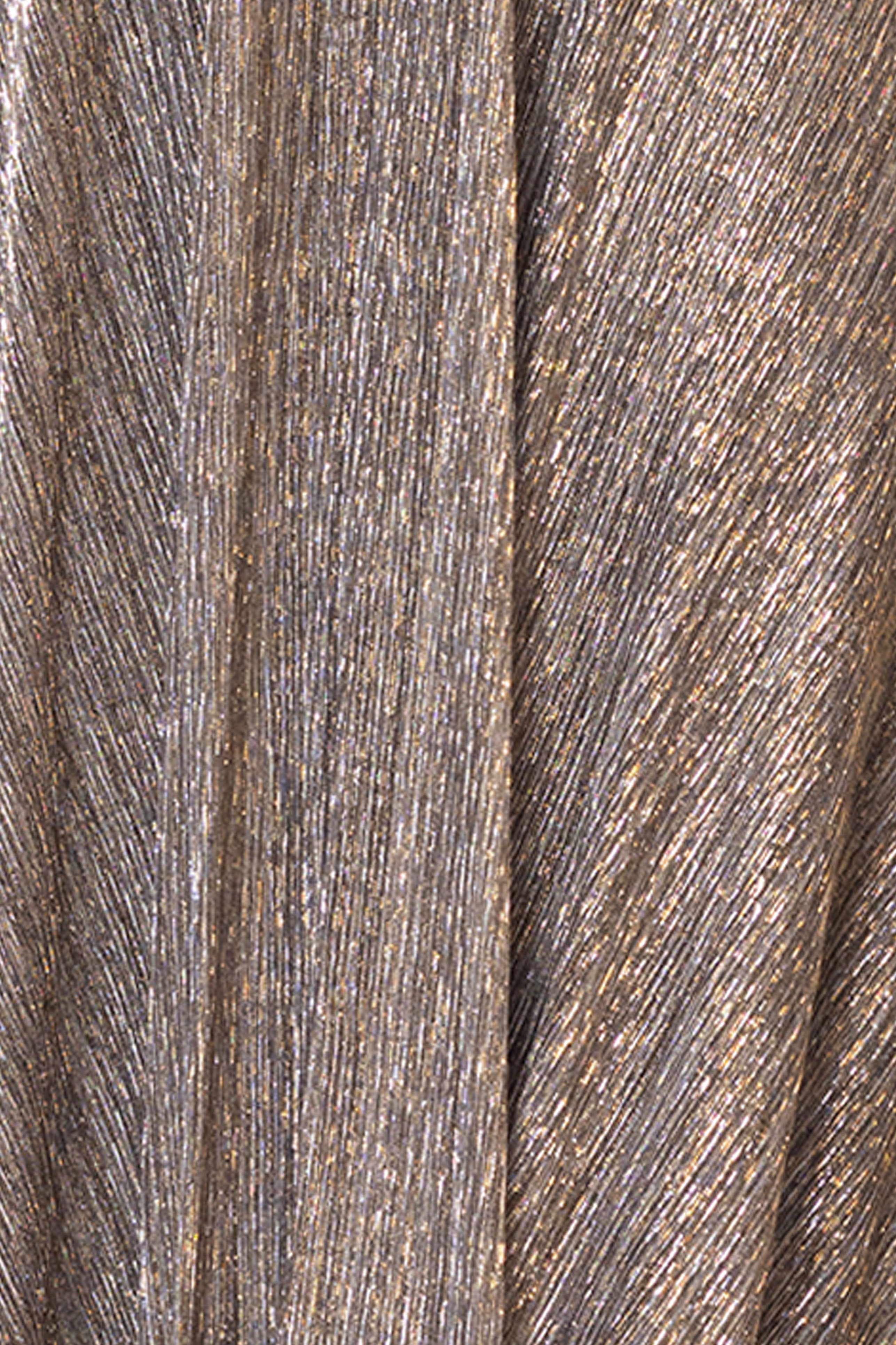 "Alexa" Long Sleeve Metallic Knit Dress