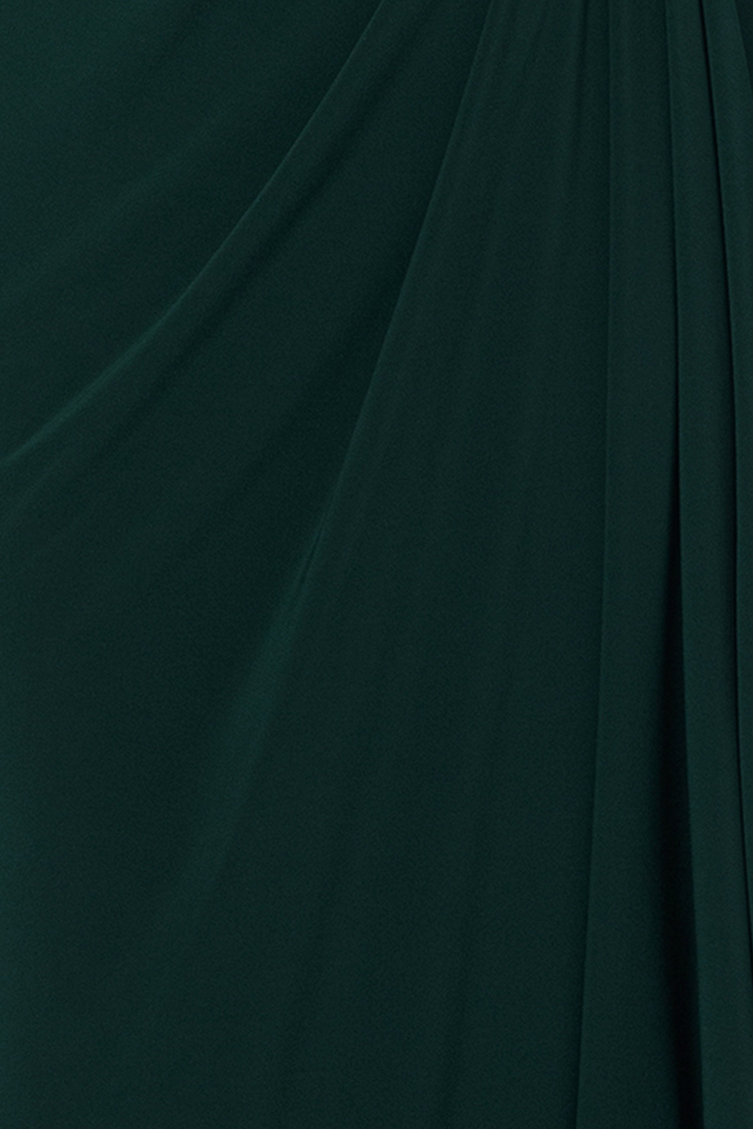 "Jeanette" Long Sleeve Stretch Knit Side Ruffle Dress