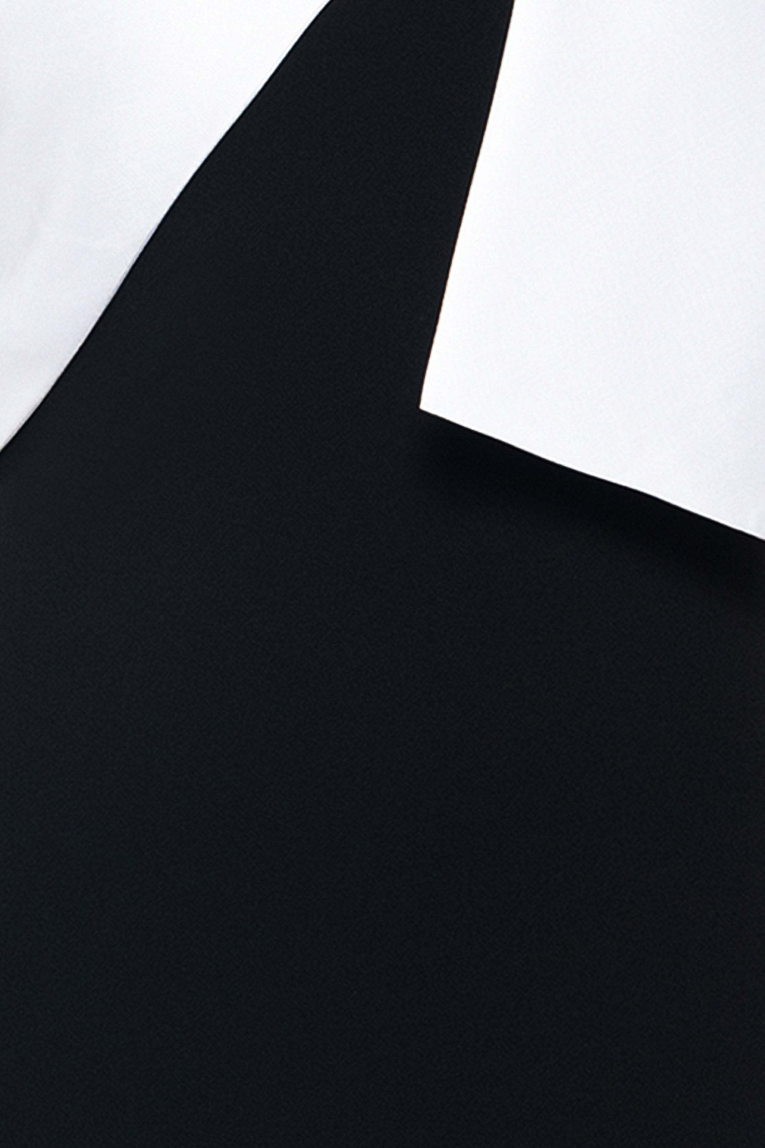 "Carmela" Long Scuba Crepe Dress with Satin Bow