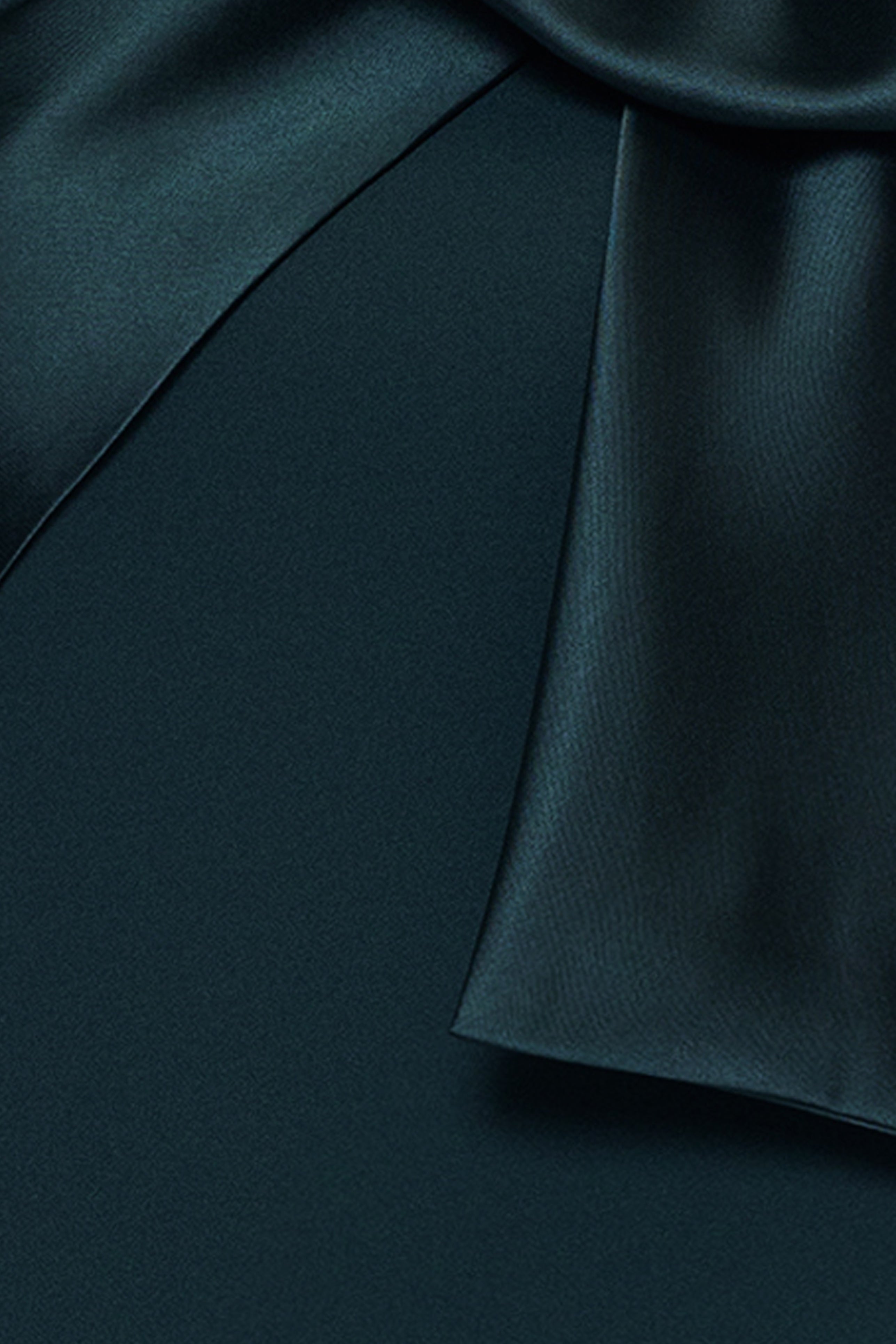 "Carmela" Scuba Crepe With Satin Bow Dress