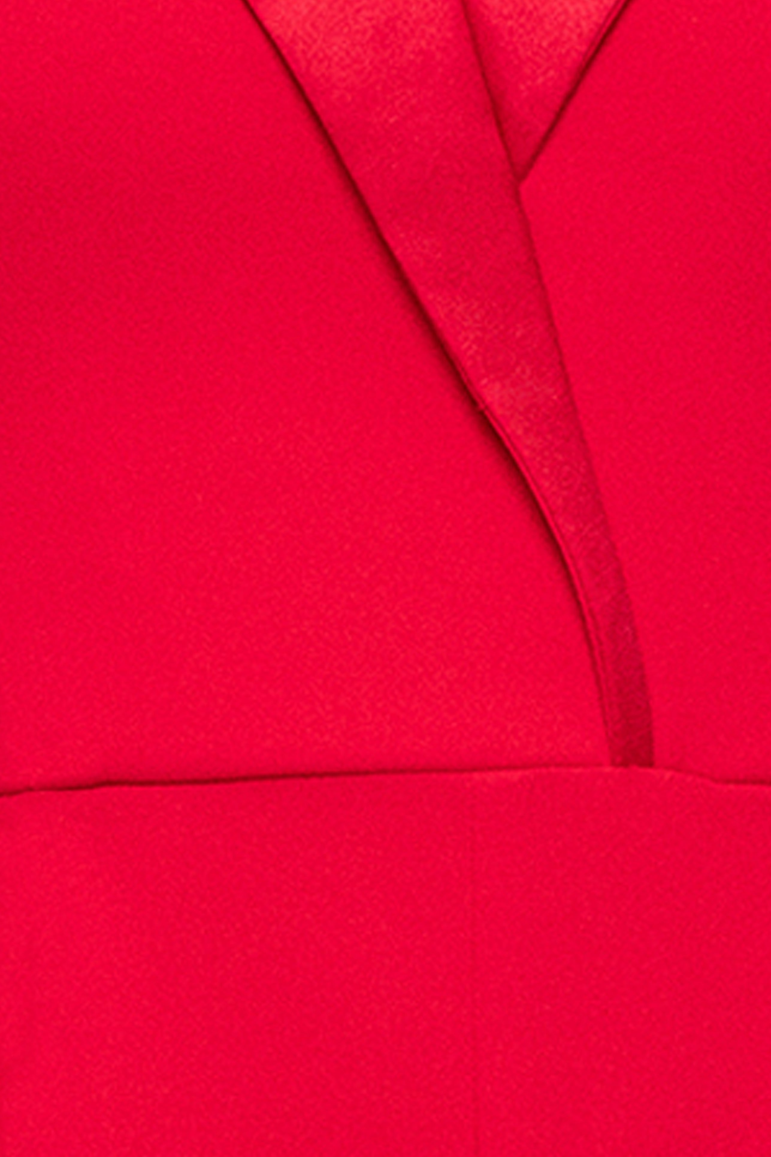 "Tasha" Long Strapless Tuxedo Jumpsuit