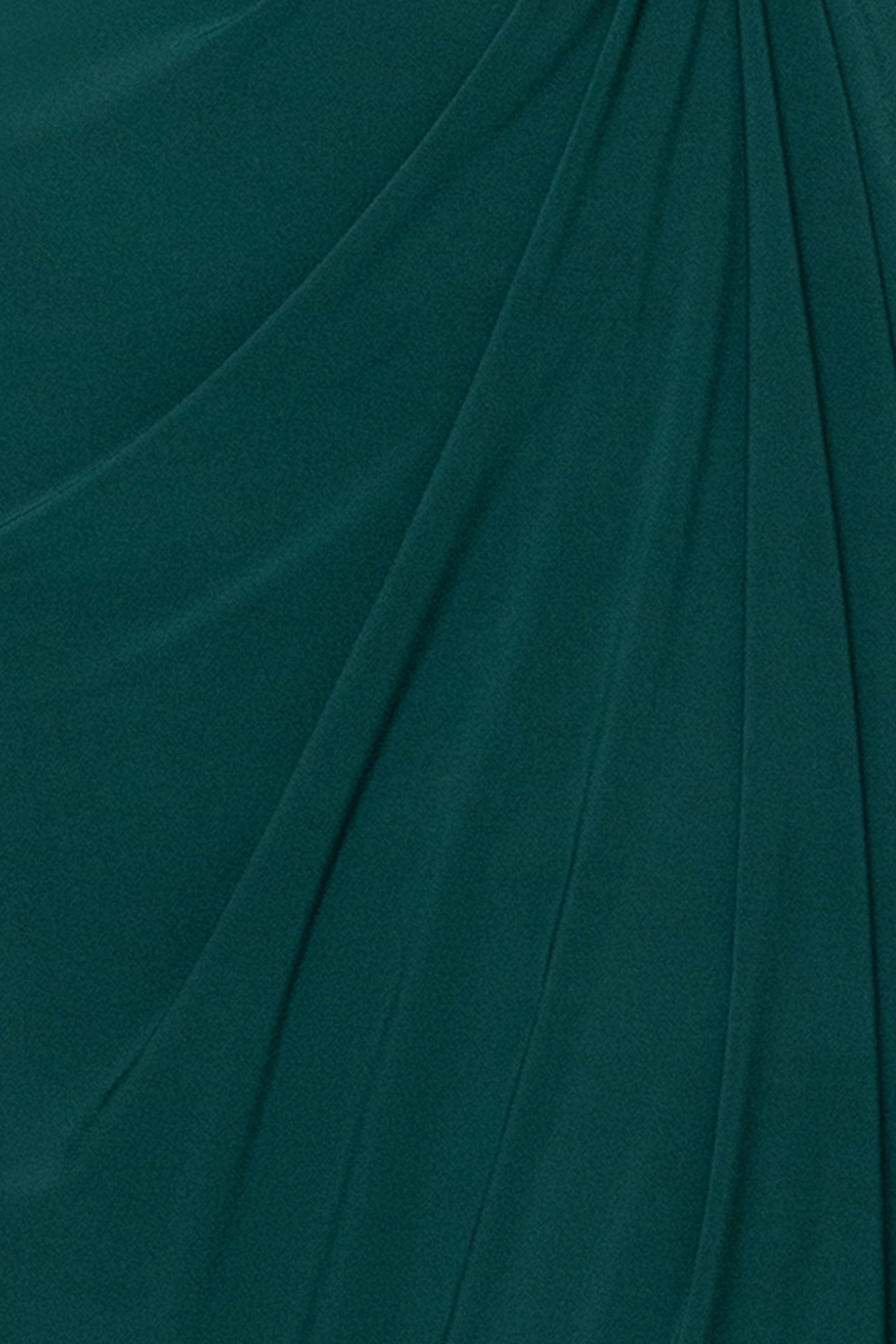 "Patricia" Long Jersey Knit Ruffle Sleeveless Dress