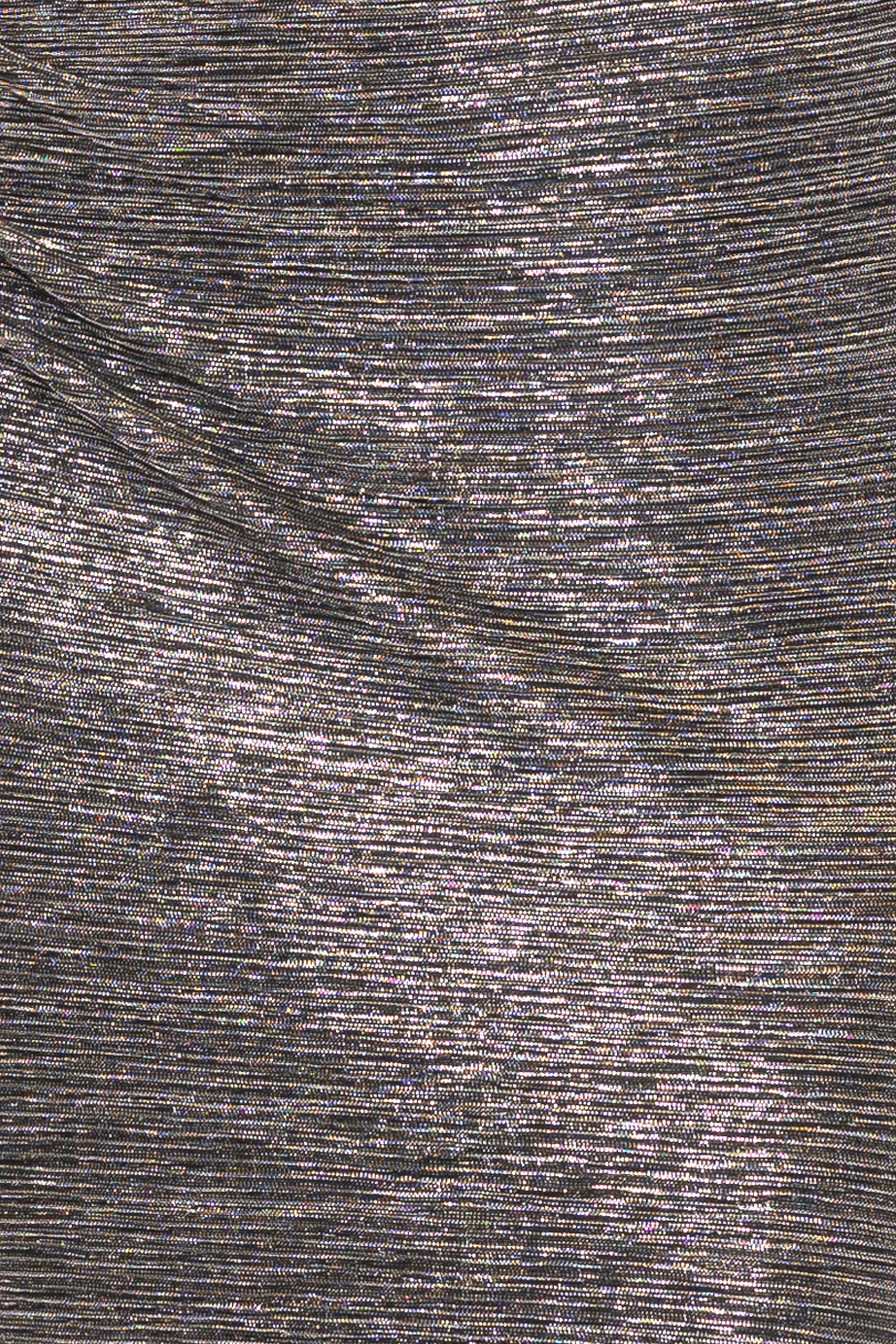 "Bayley" Metallic One Shoulder Floor Length Dress