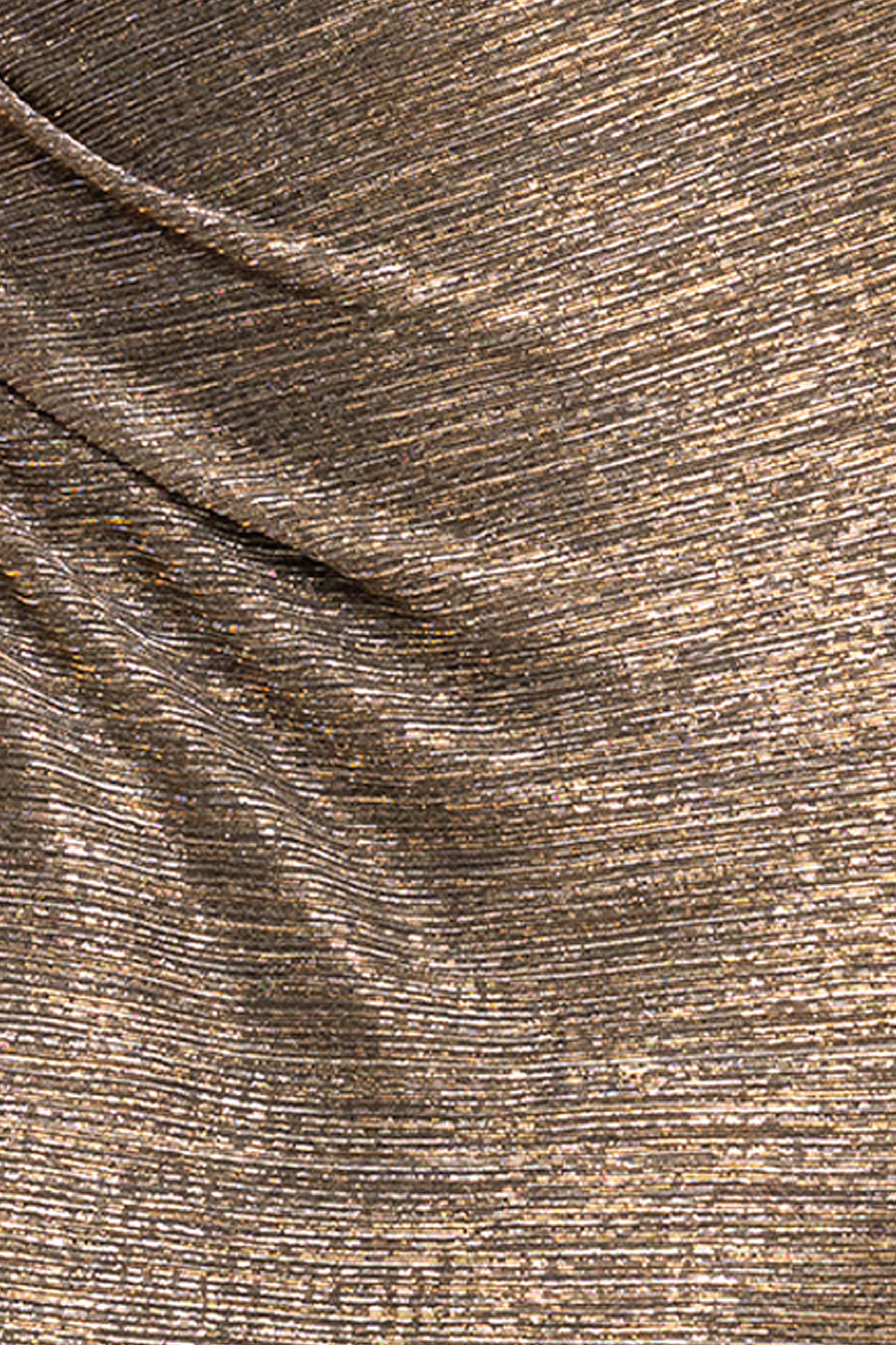 "Bayley" Metallic One Shoulder Floor Length Dress