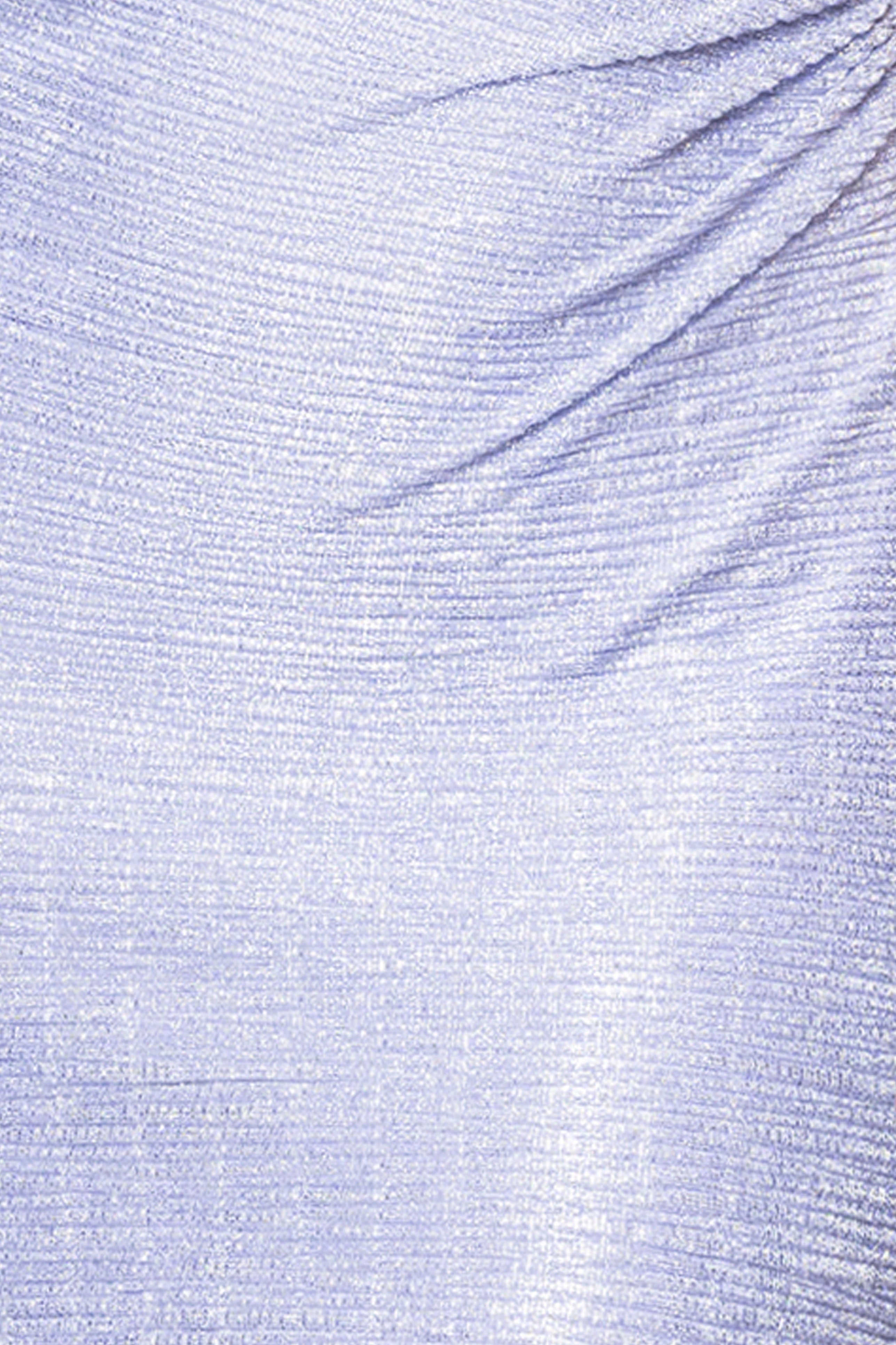 Petite "Bethany" Crinkle Metallic Rouched Floor Length Dress