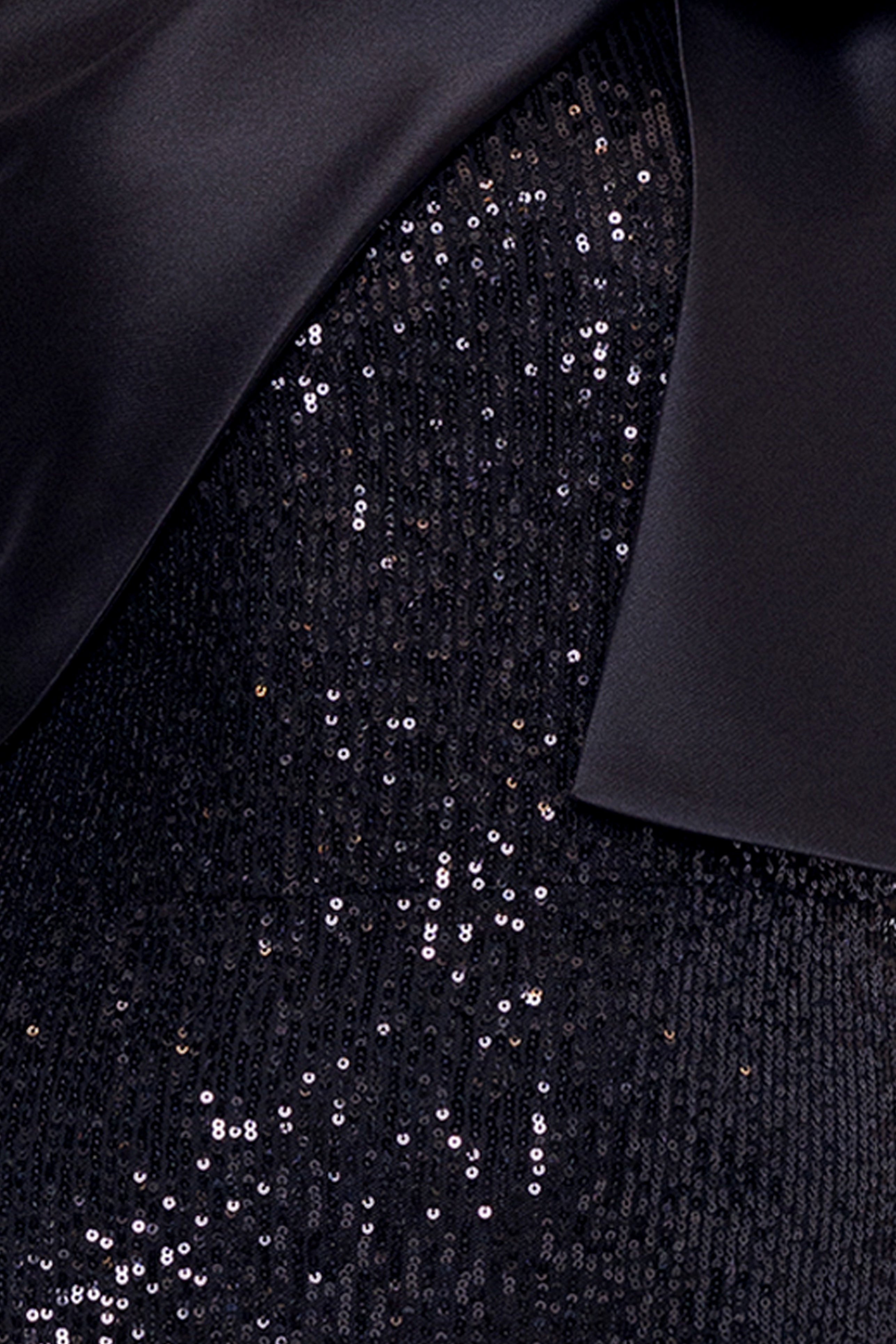 "Christy" Long Sequin Dress with Satin Bow