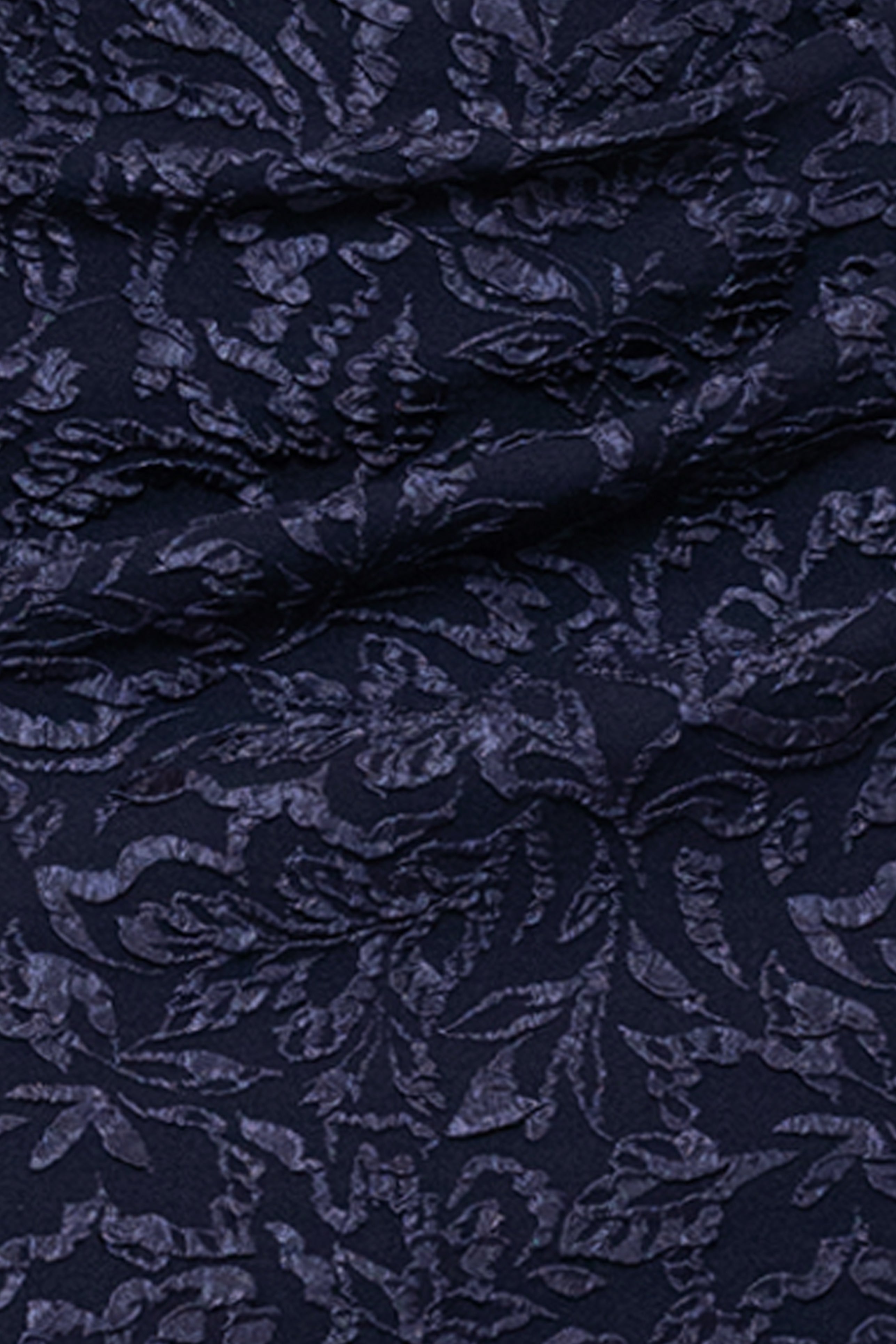 Petite "Dolly" Jacquard Off the Shoulder Floor Length Dress