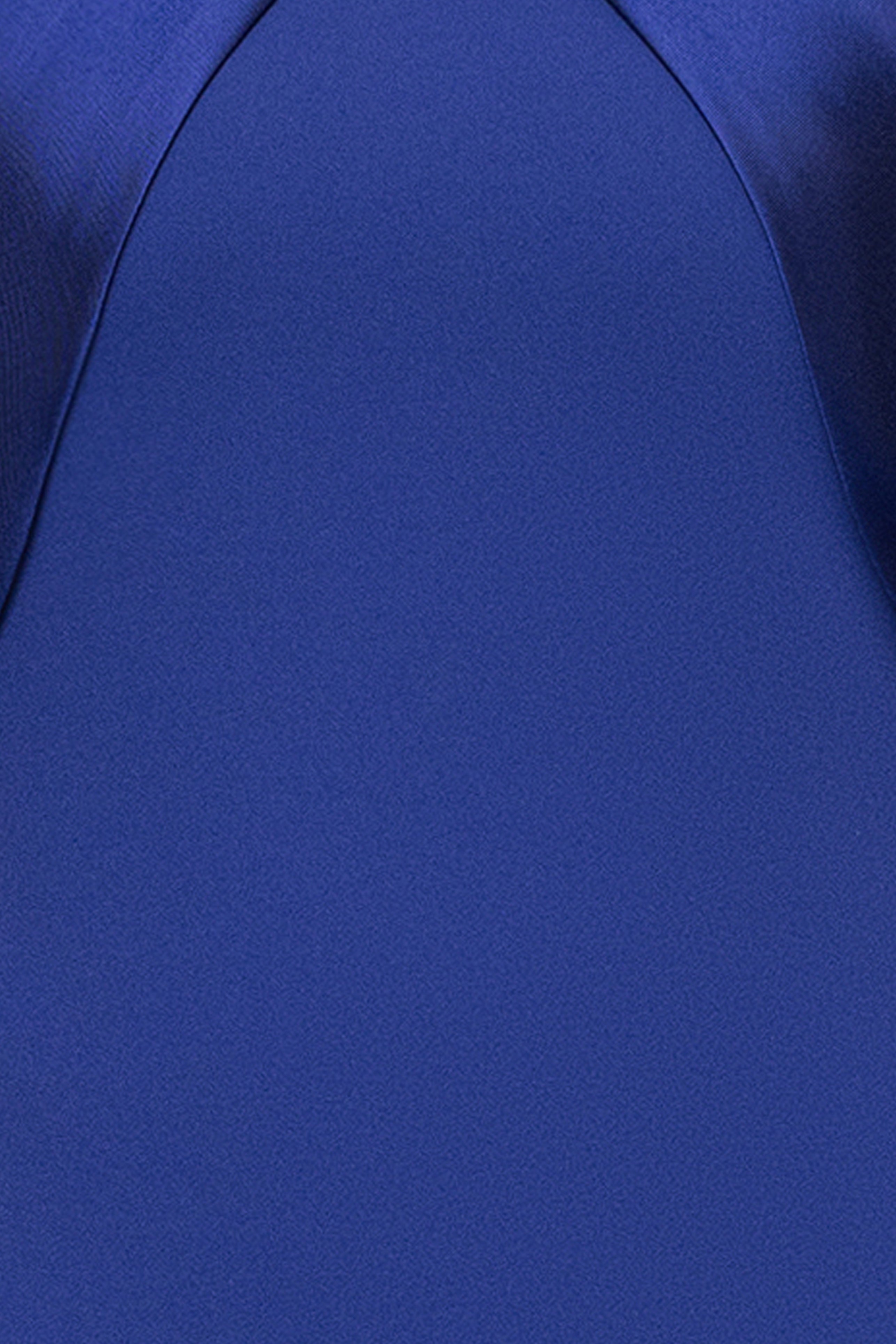 "Dina" Scuba Crepe Twist Halter Neck Floor Length Gown