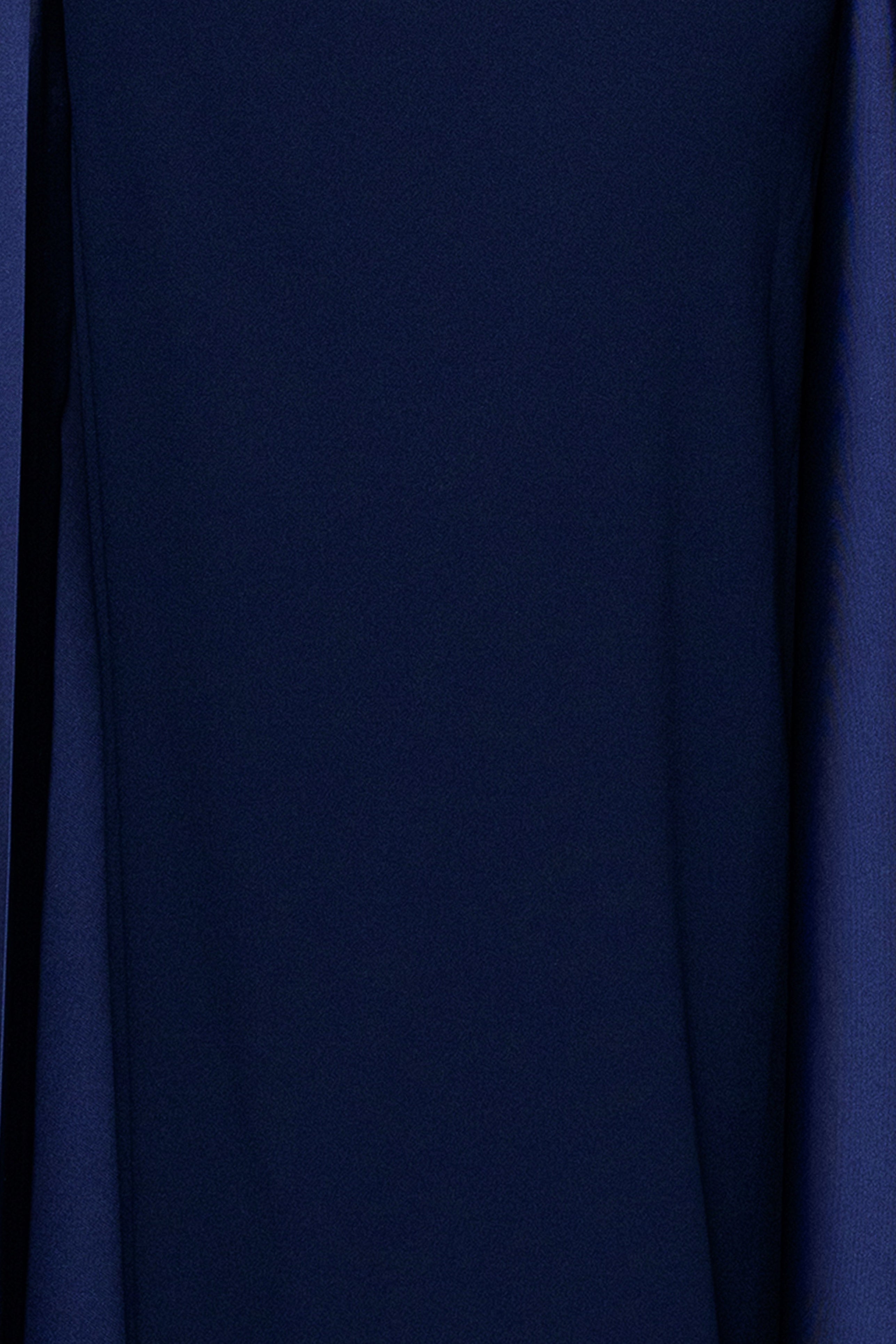 "Dina" Scuba Crepe Twist Halter Neck Floor Length Gown