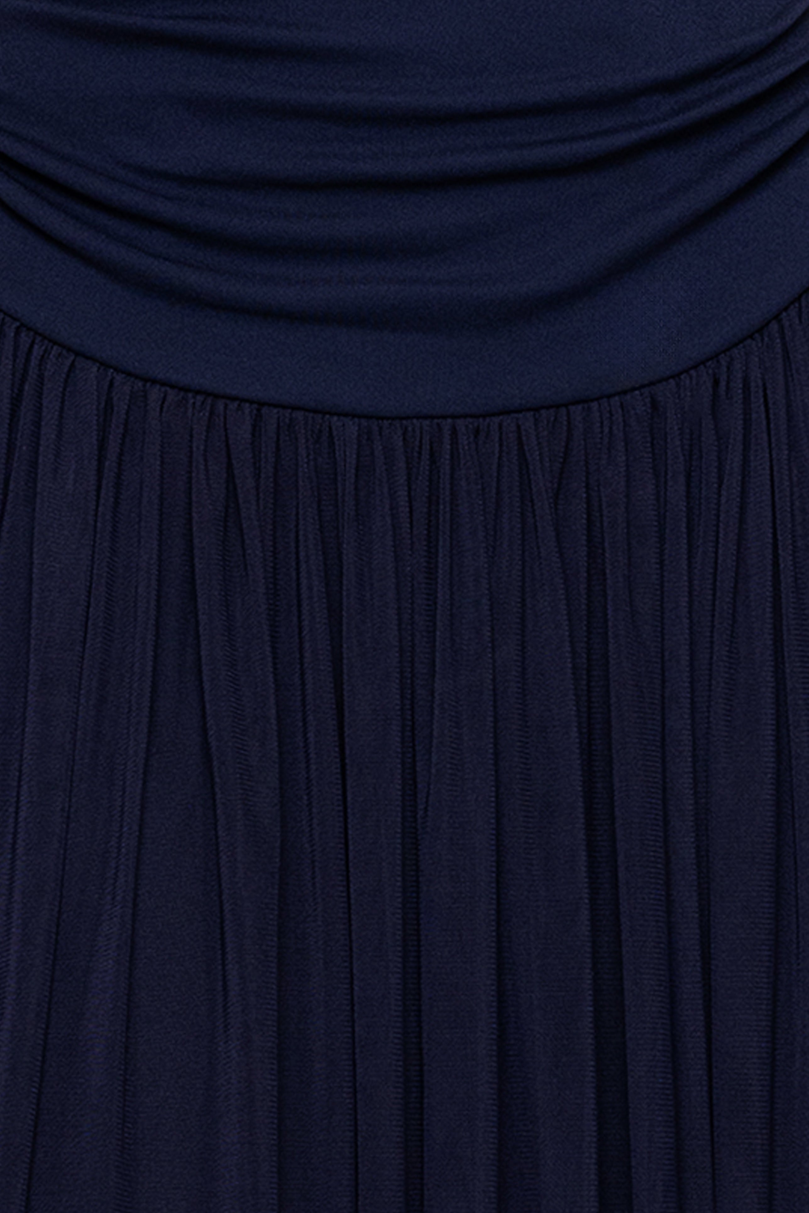 "Moraya" Jersey Off the Shoulder Rouched Floor Length Dress