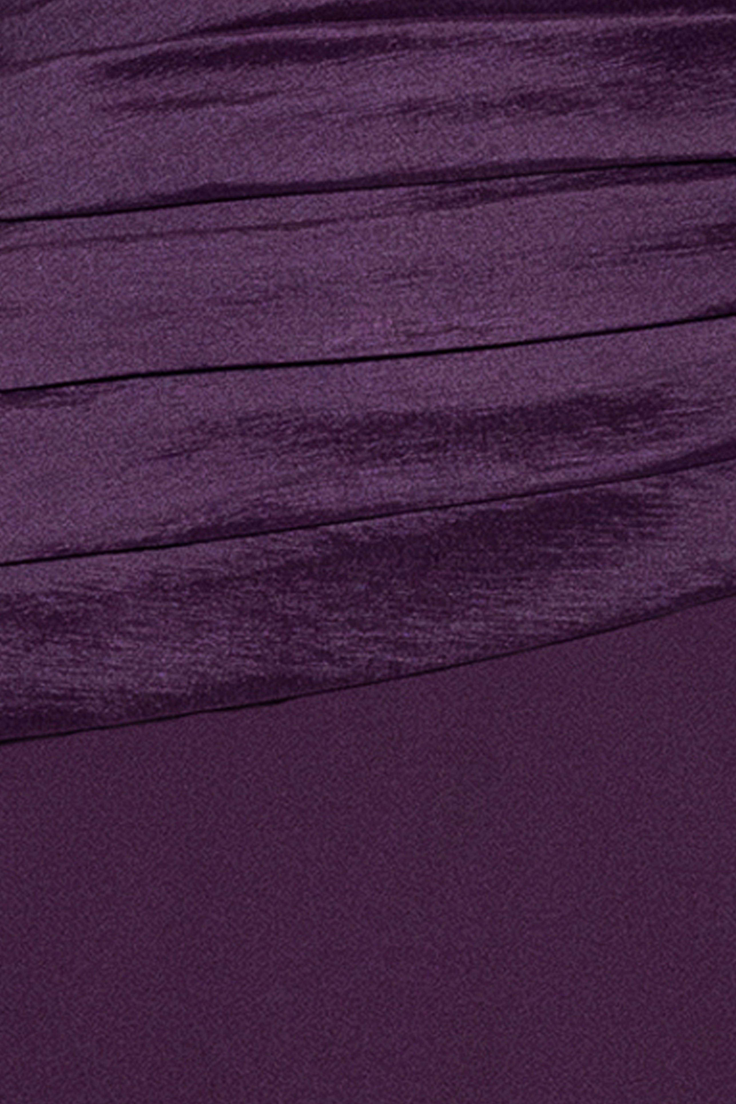 "Amaya" Scuba Crepe and Taffeta Bodice Strapless Floor Length Dress