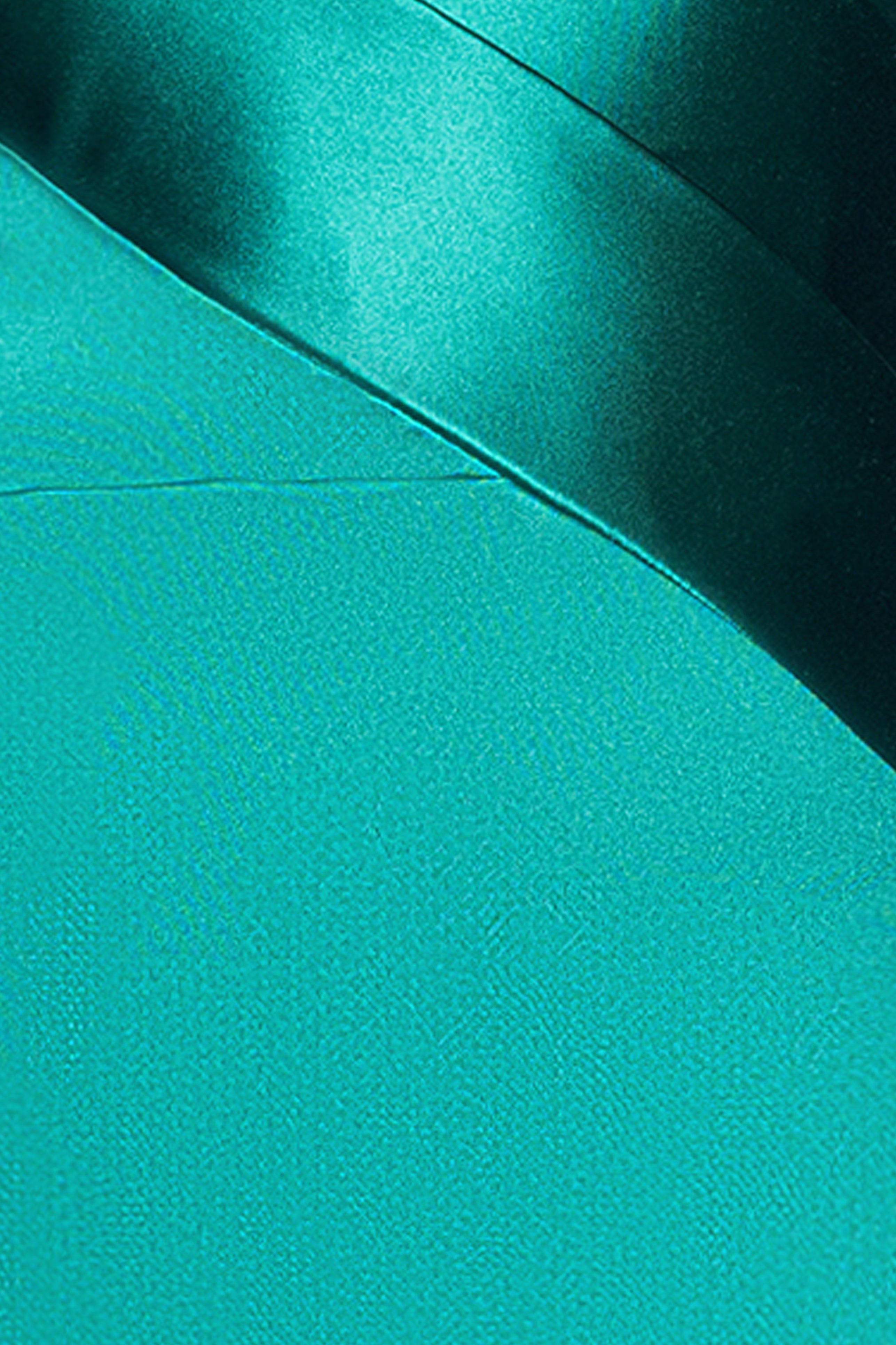 "Emilia" Satin Strapless Asymmetric Neckline Floor Length Dress