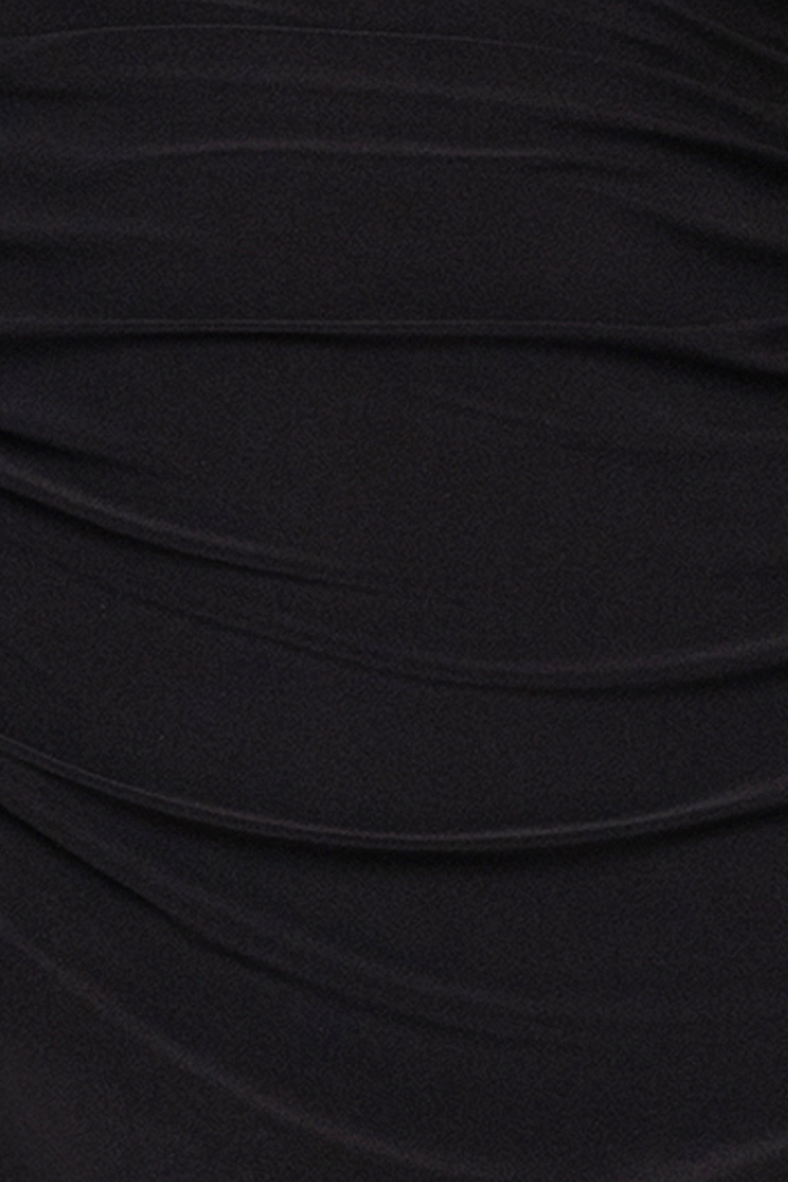 Petite "Imani" Jersey Knit Long Sleeve Beaded Mock Neck Floor Length Dress