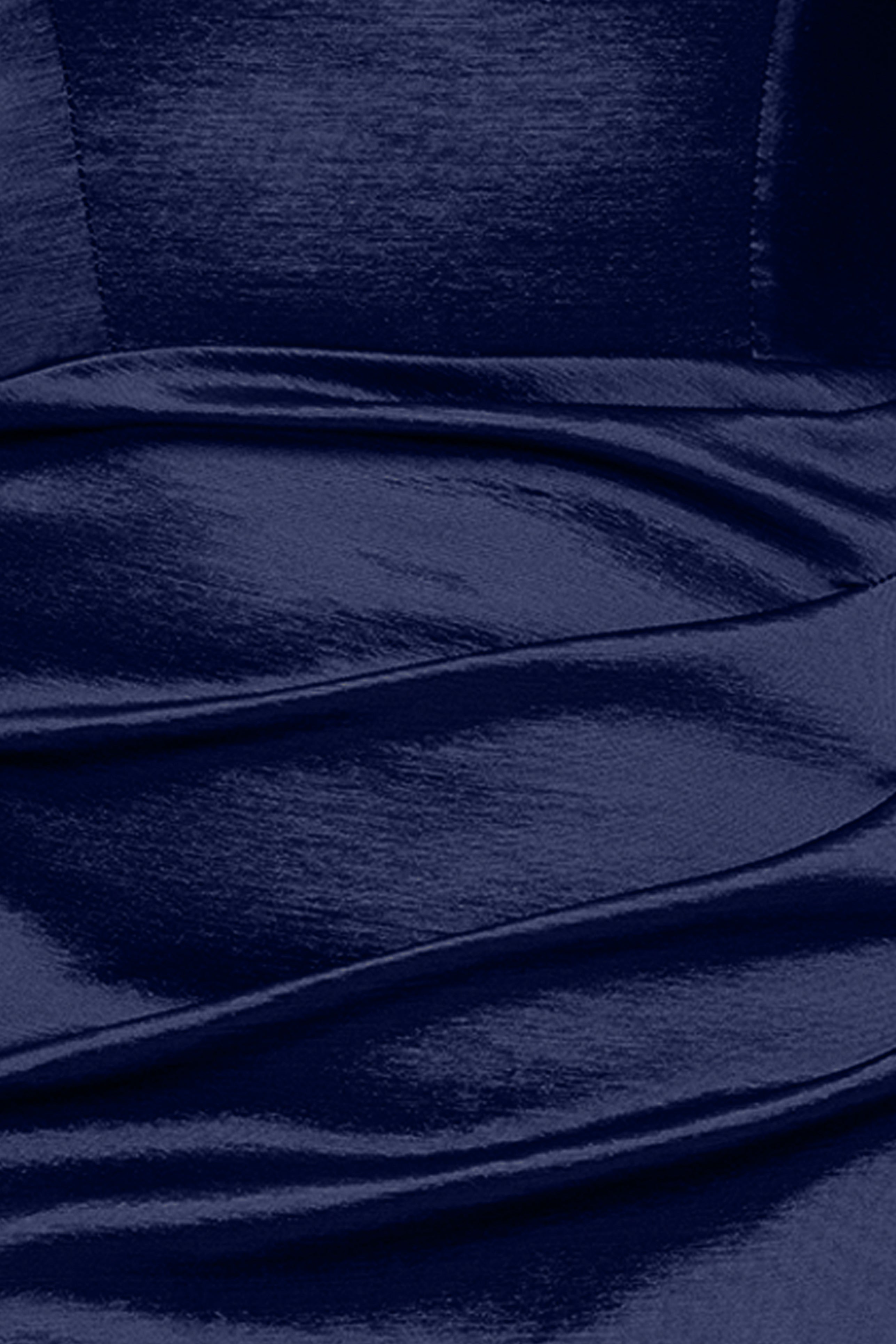 "Gia" Taffeta Twist Off the Shoulder Dress