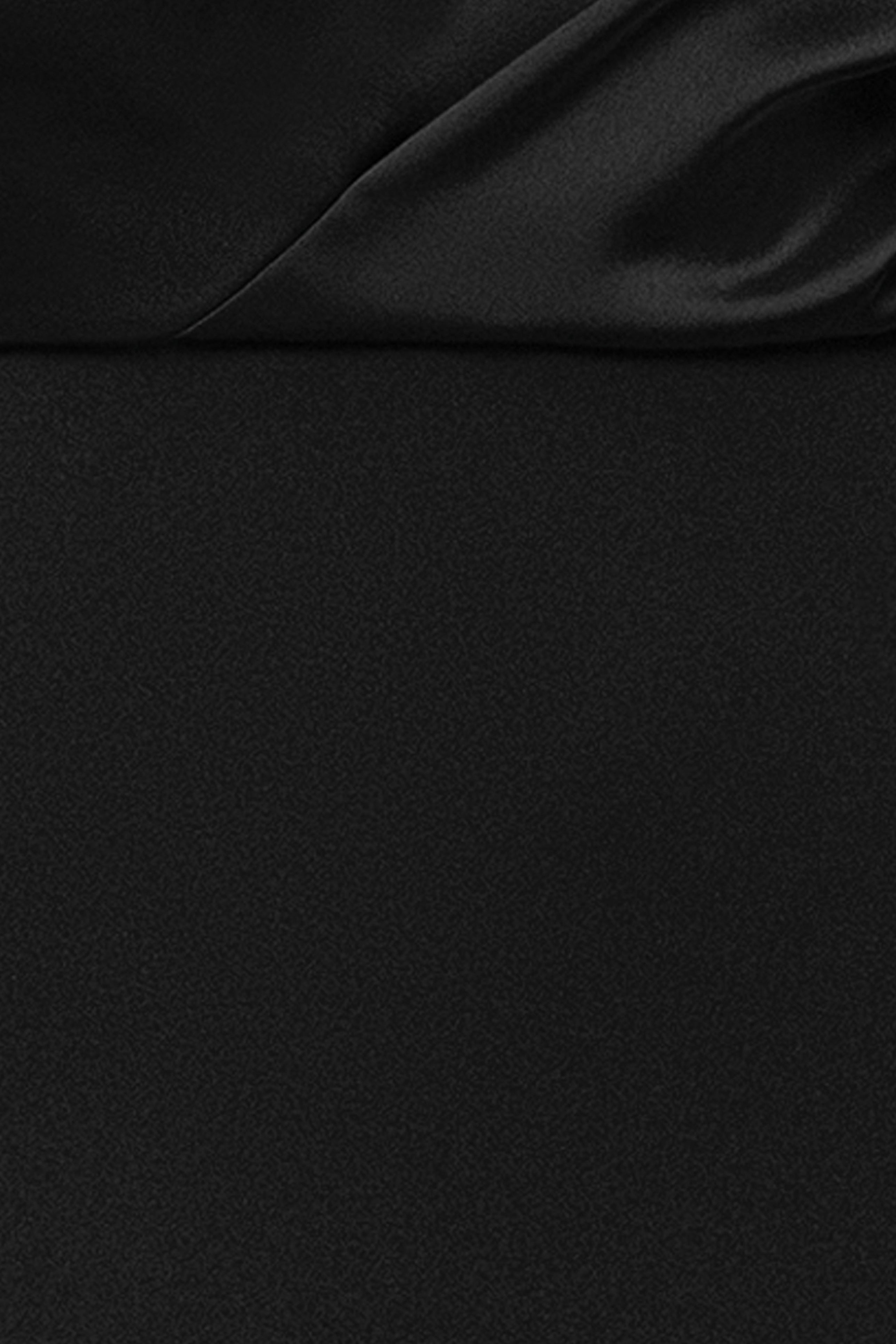 "Ana" Scuba Crepe Satin Drop Shoulder Floor Length Dress