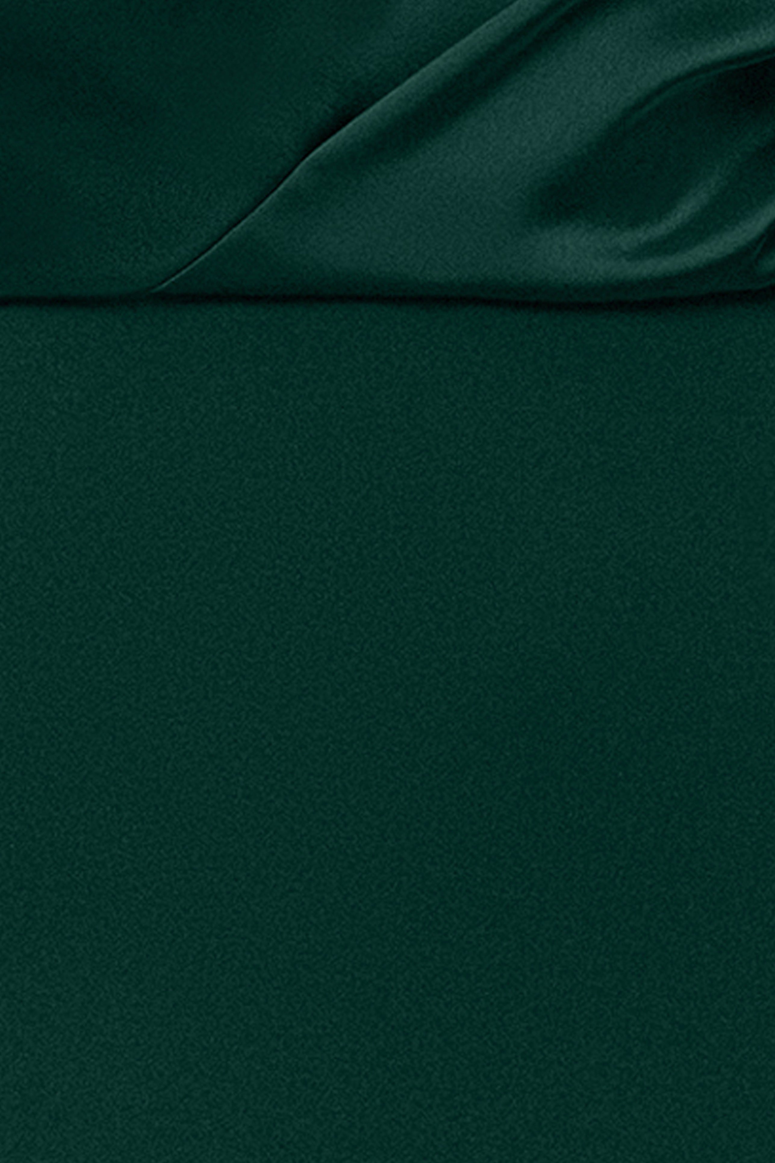 "Ana" Scuba Crepe & Satin Drop Shoulder Dress
