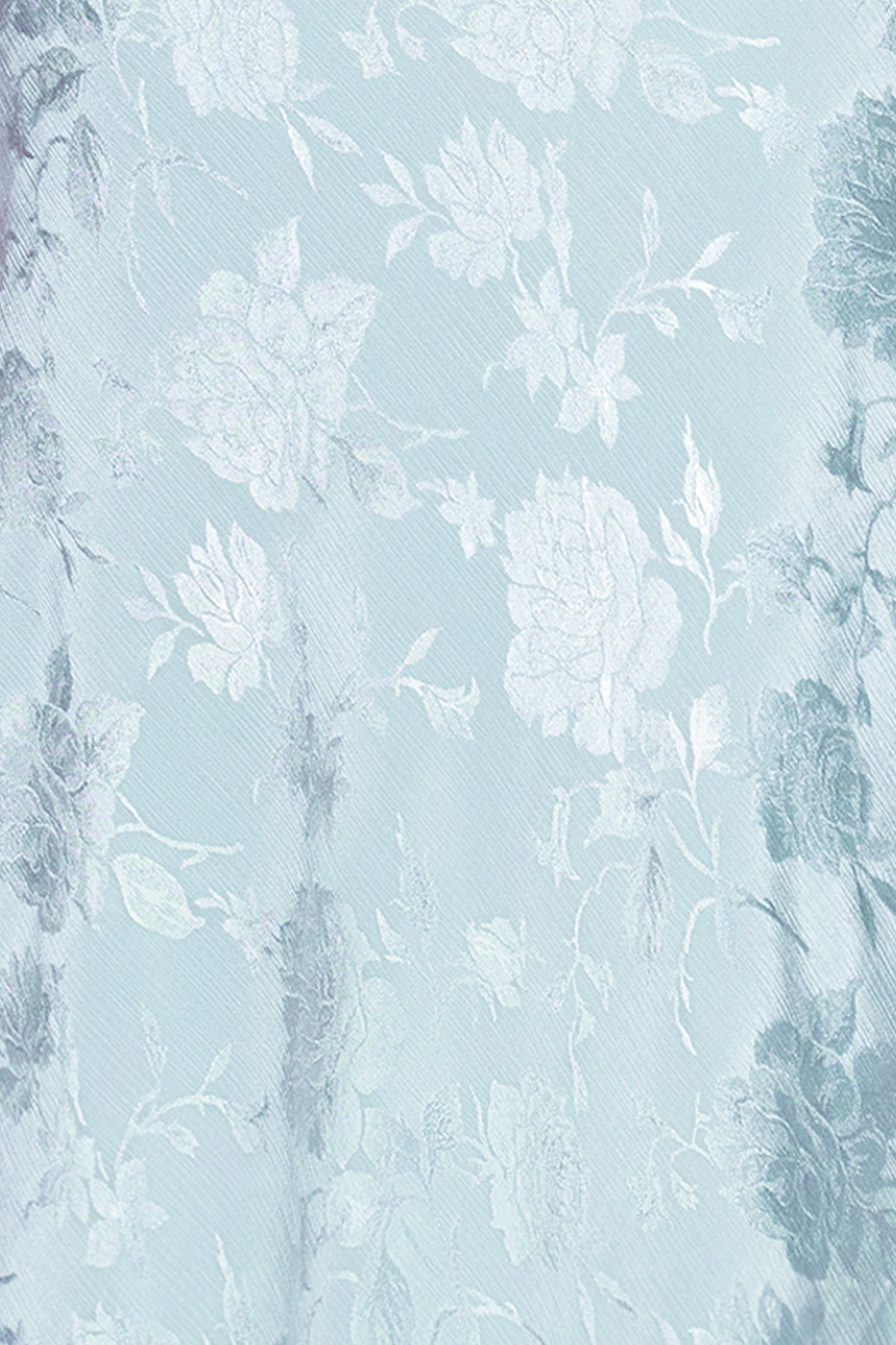 "Kayley" Satin Floral Cowl Neck Floor Length Dress