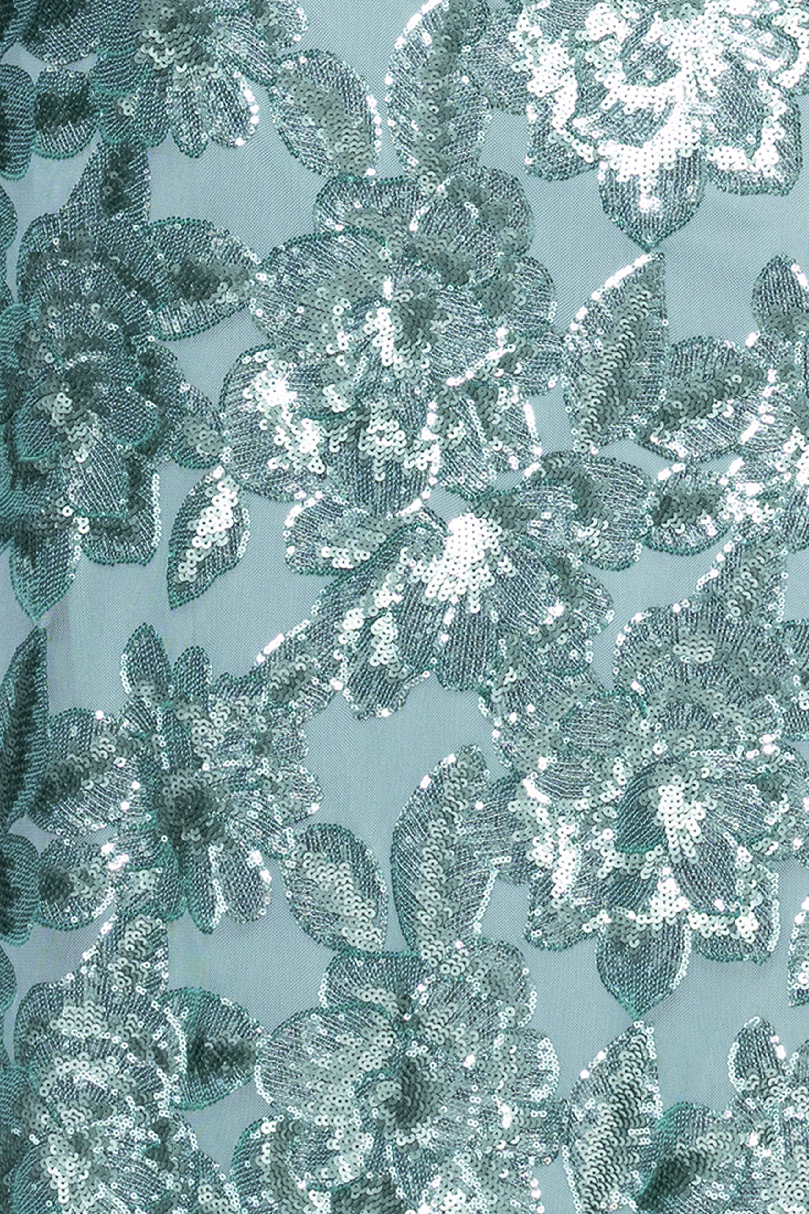 Plus "Tracy" Sequin Embellished Floor Length Dress