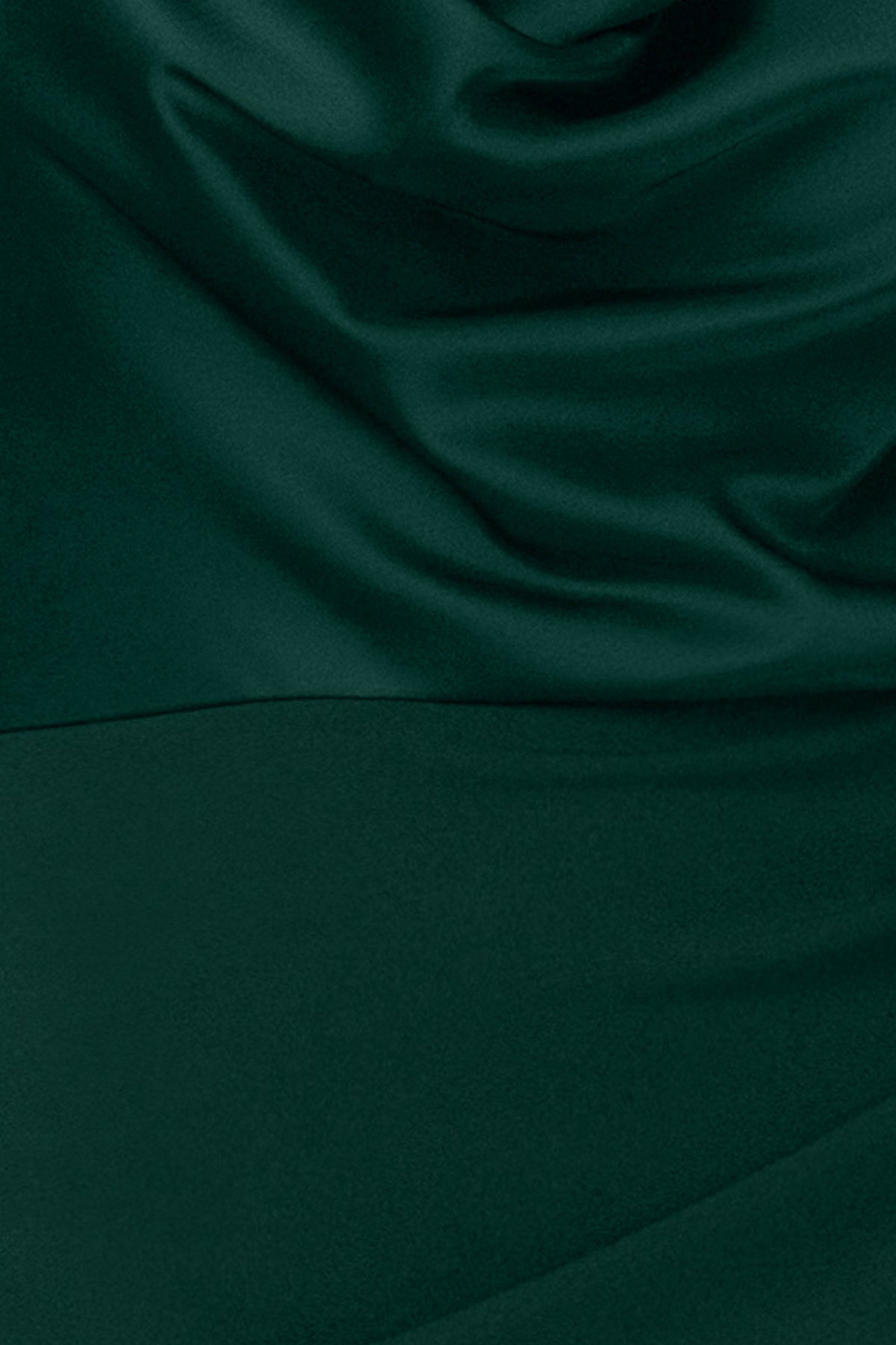 "Rinna" Scuba Crepe & Satin Cowl Neck Dress