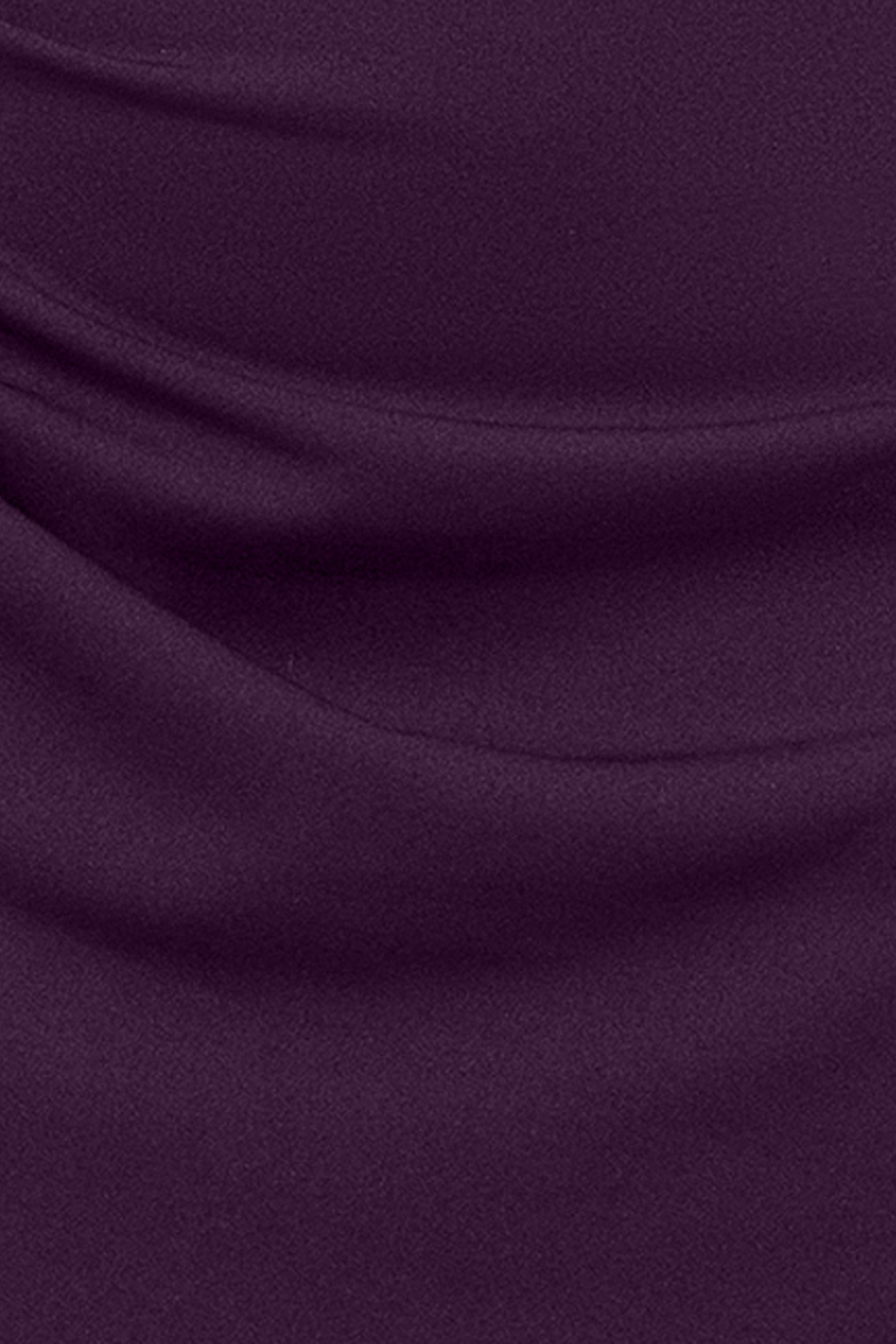 "Monica" Plus Scuba Crepe & Taffeta Trim Ruched Dress