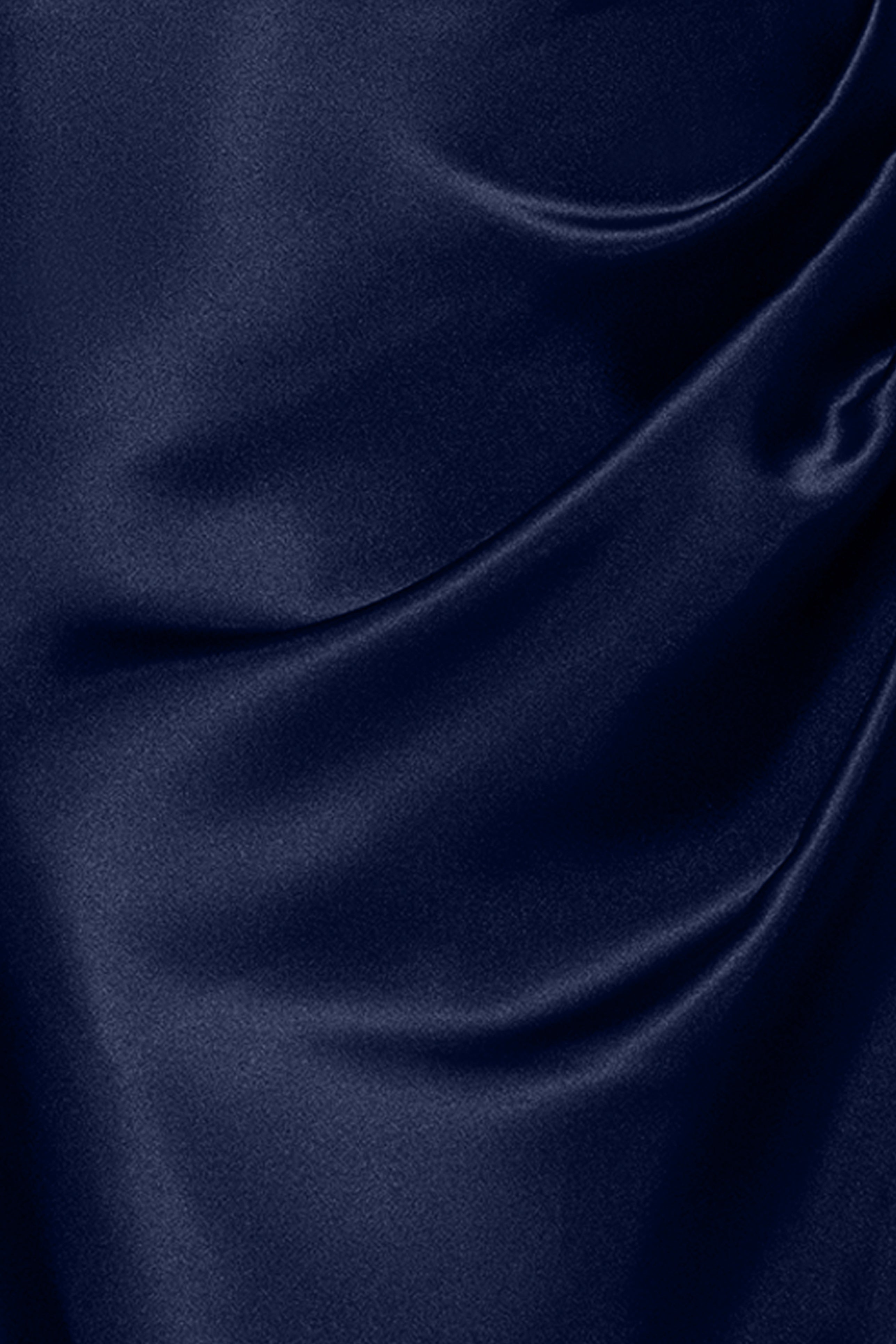 "Sofia" Satin Drop Shoulder Floor Length Dress