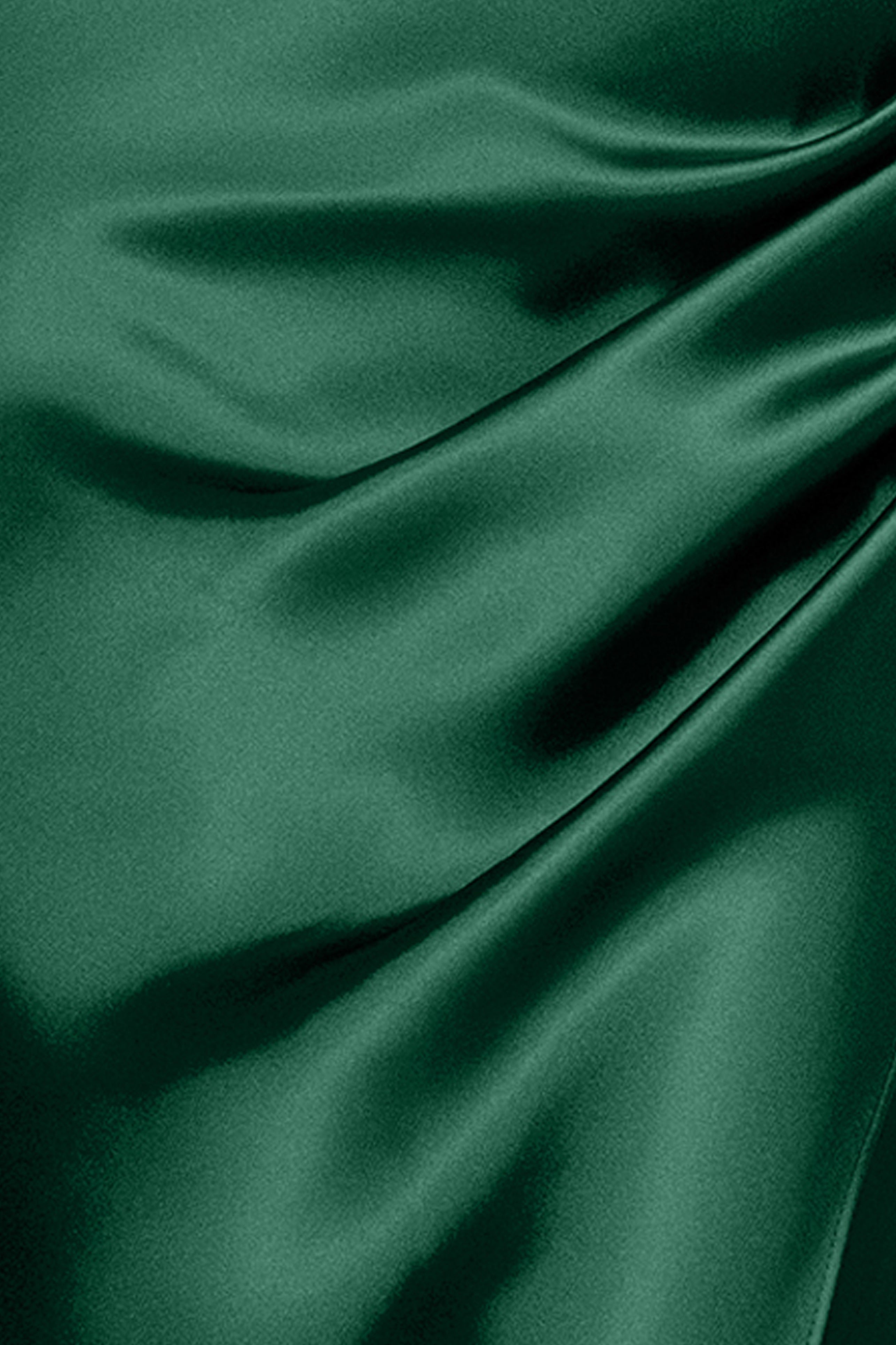 "Sofia" Satin Drop Shoulder Dress