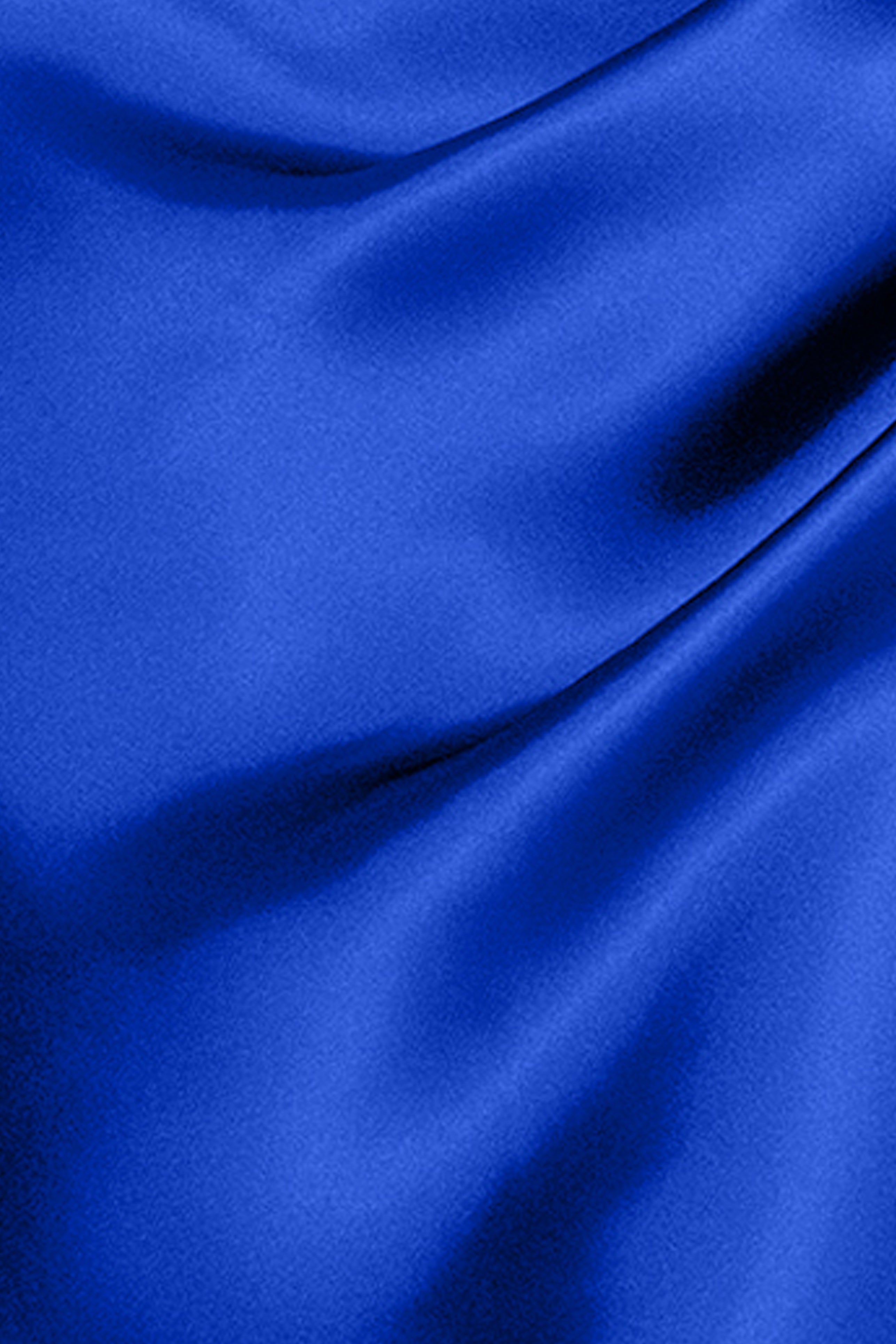 "Sofia" Satin Drop Shoulder Floor Length Dress