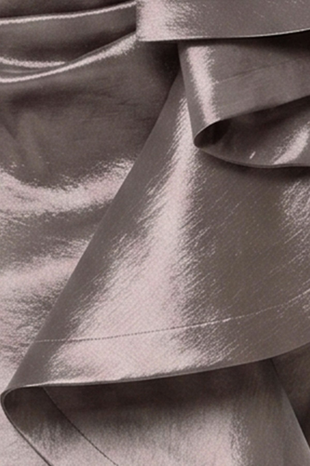 "Evangeline" Taffeta One Shoulder Dress