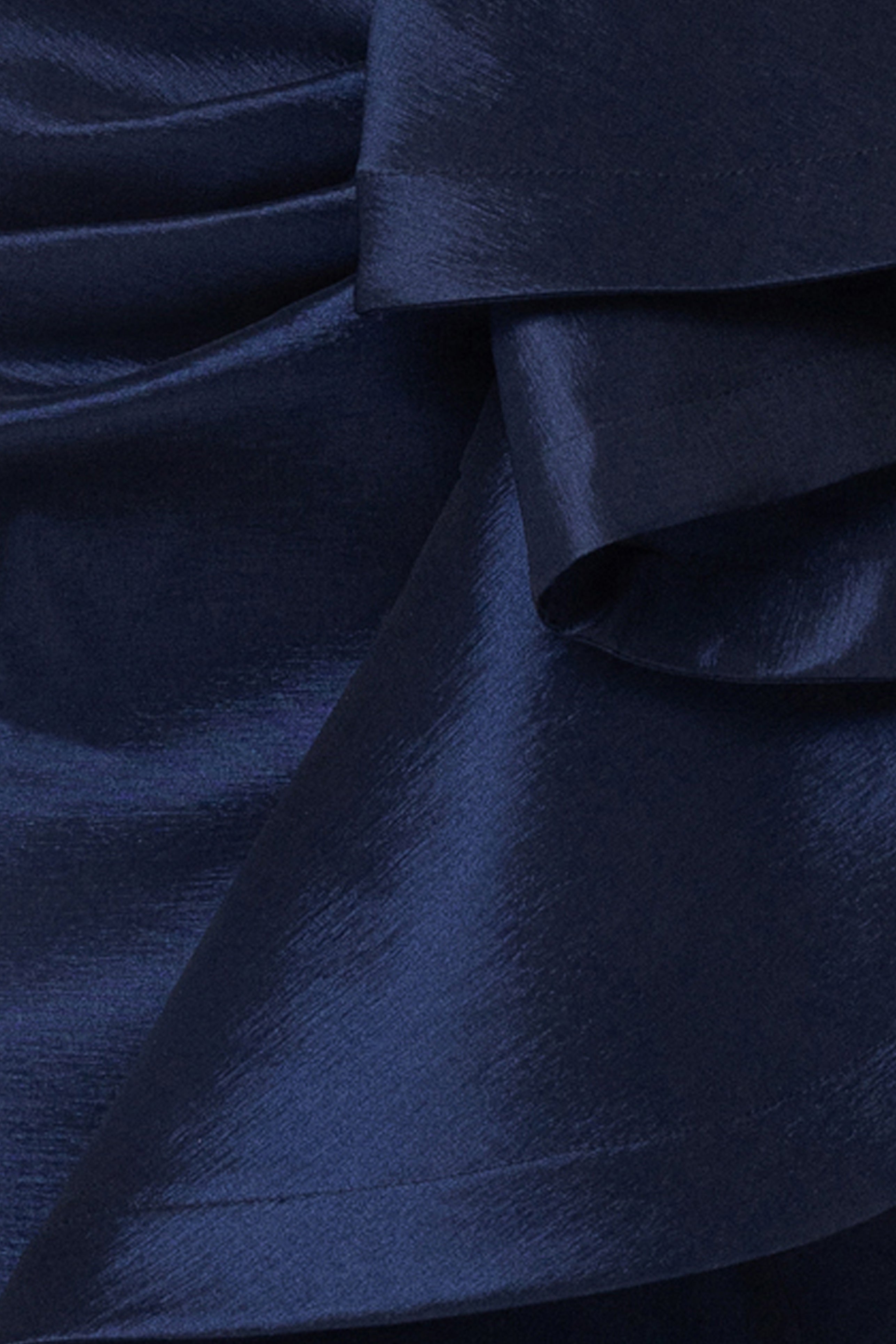 "Evangeline" Taffeta One-Shoulder Long Dress
