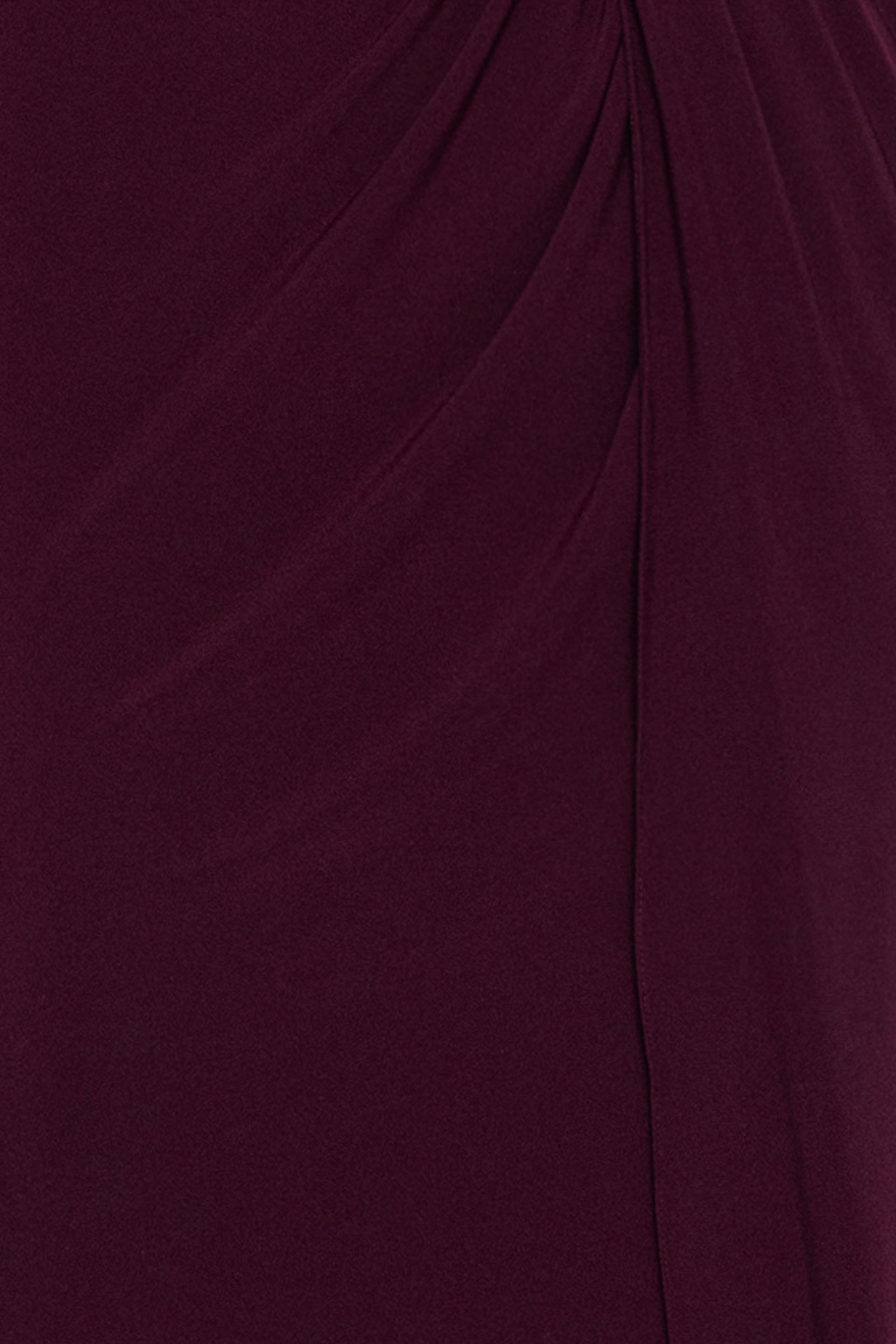 "Alma" Jersey Knit One Shoulder Ruched Dress