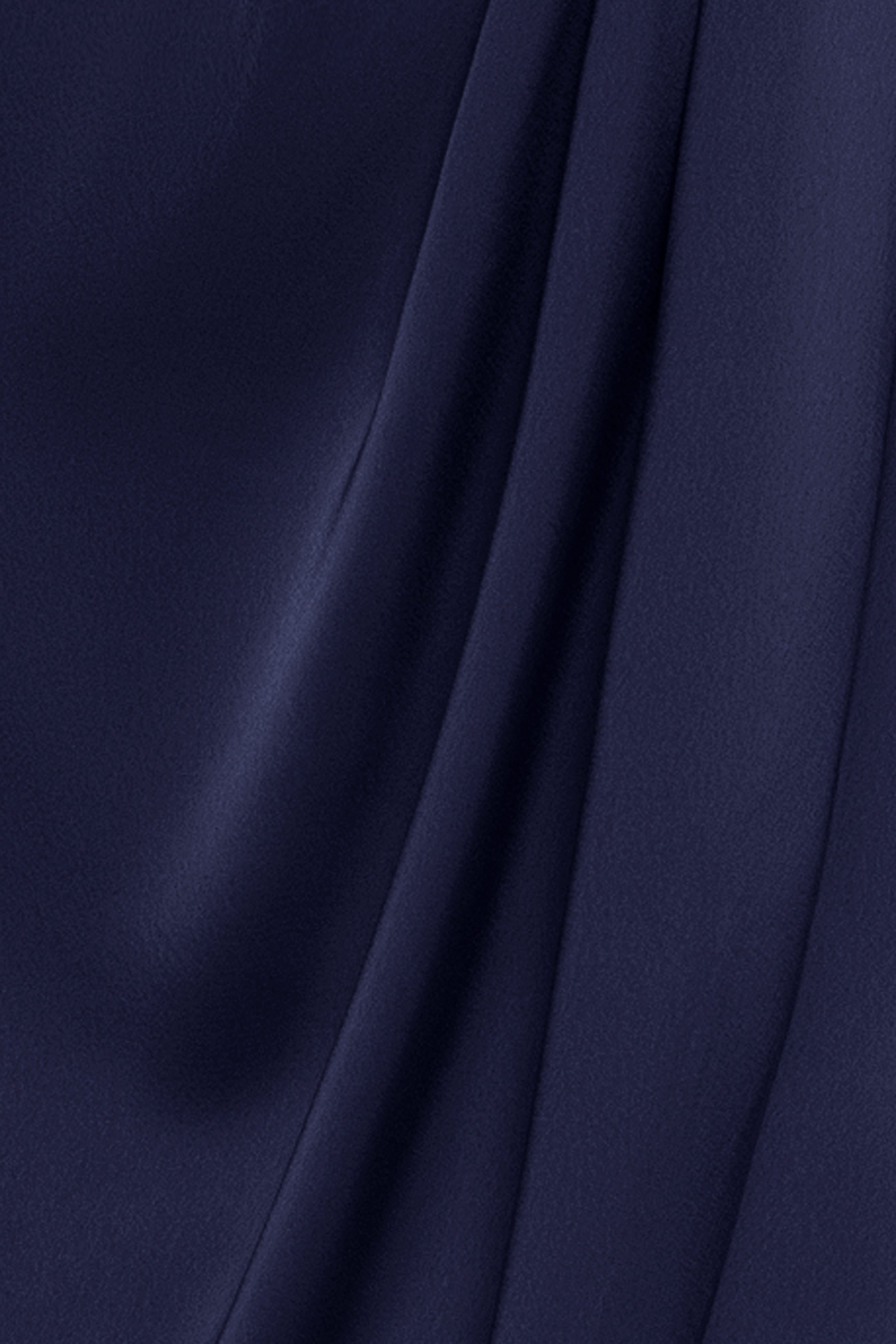 "Sylvie" Satin Short Sleeve Tulip Midi Dress