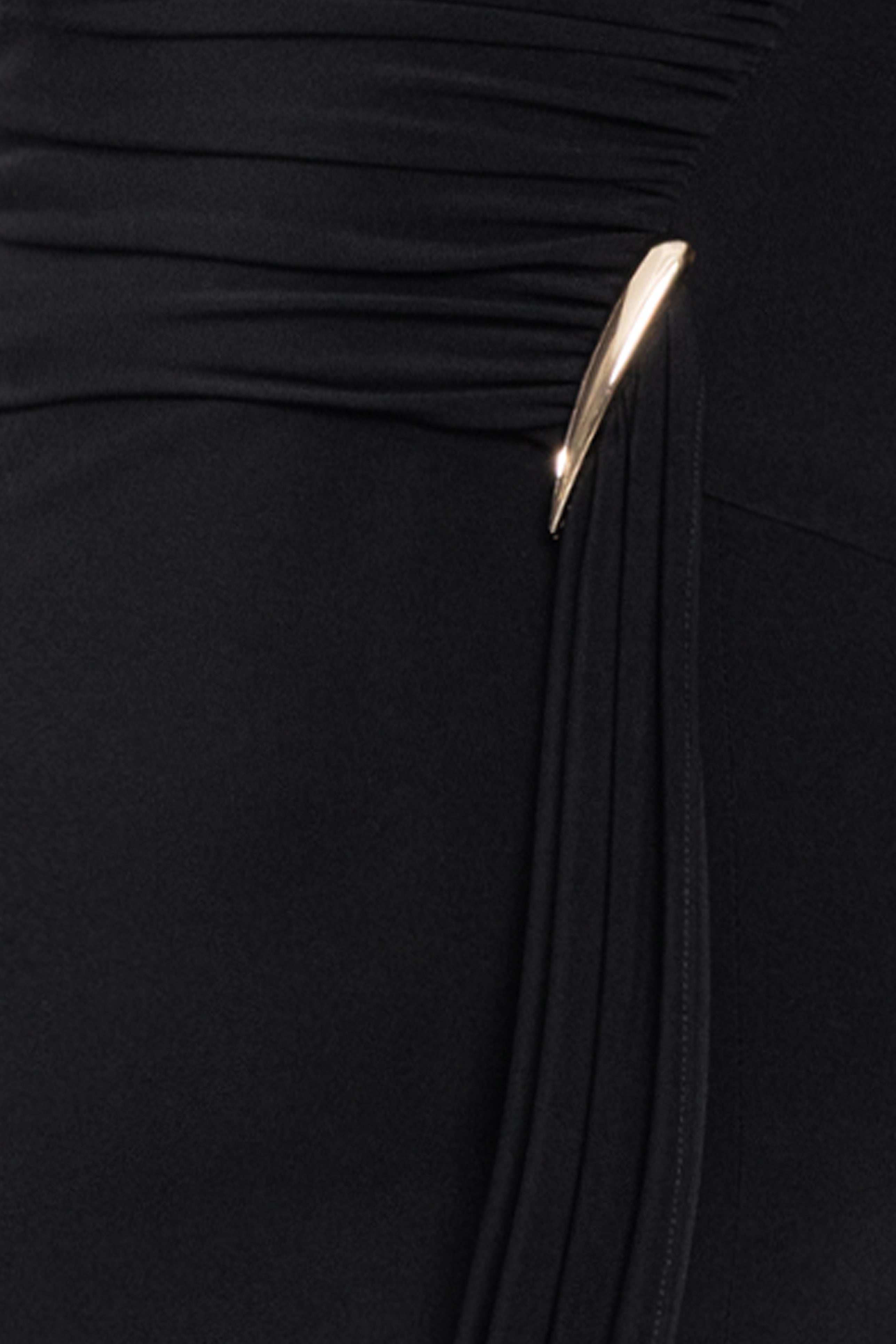 "Colleen" Jersey Knit & Chiffon One Shoulder Dress