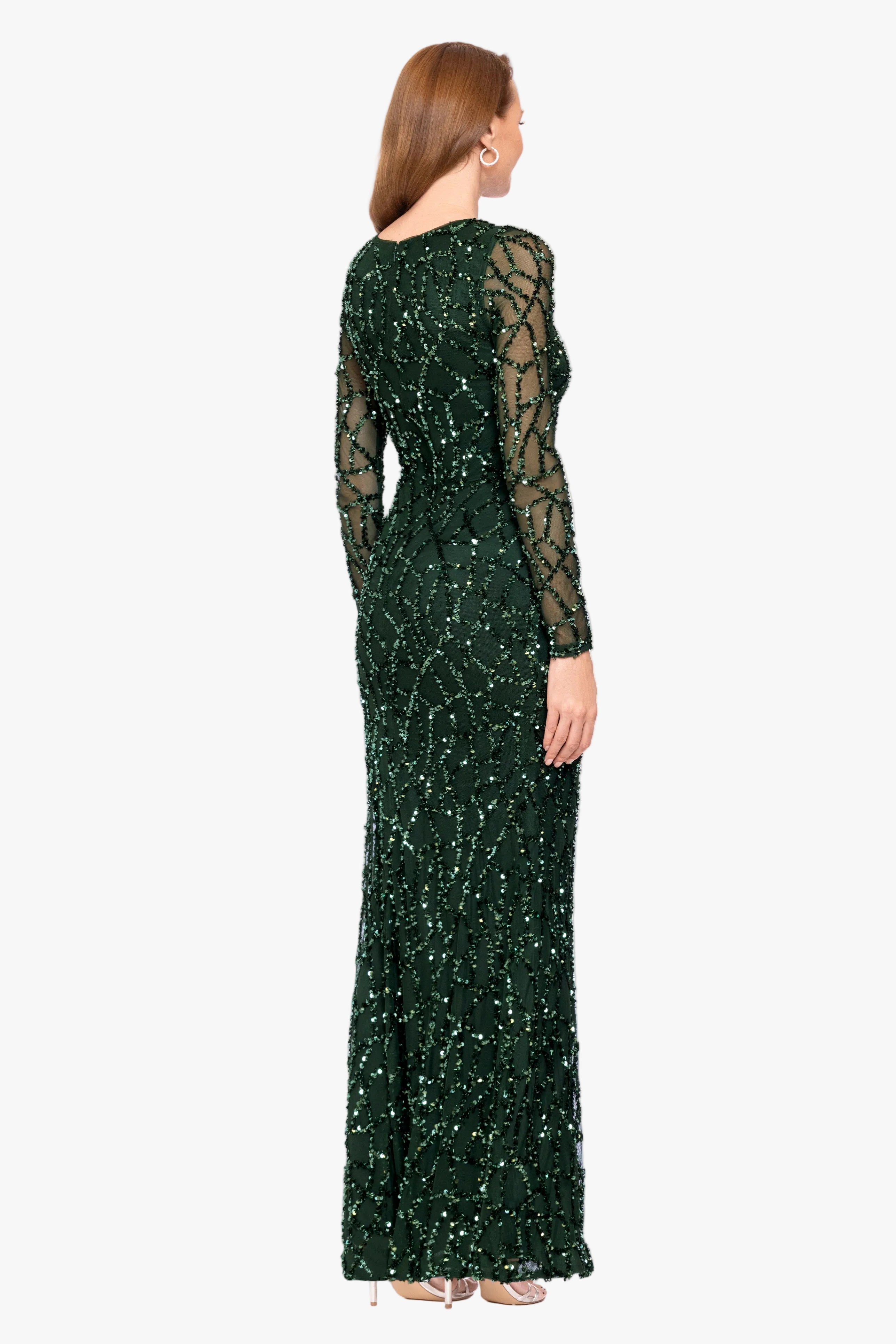 "Hudson" Sequin Long Sleeve Dress