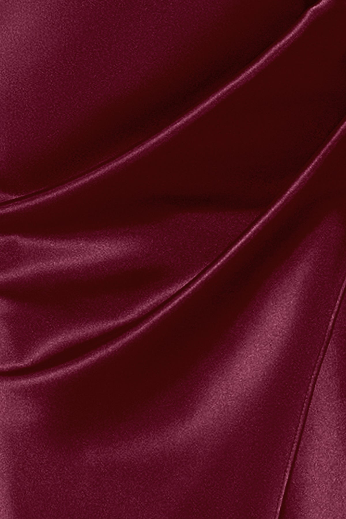 Petite "Tatum" Satin Cowl Mock Neck Dress