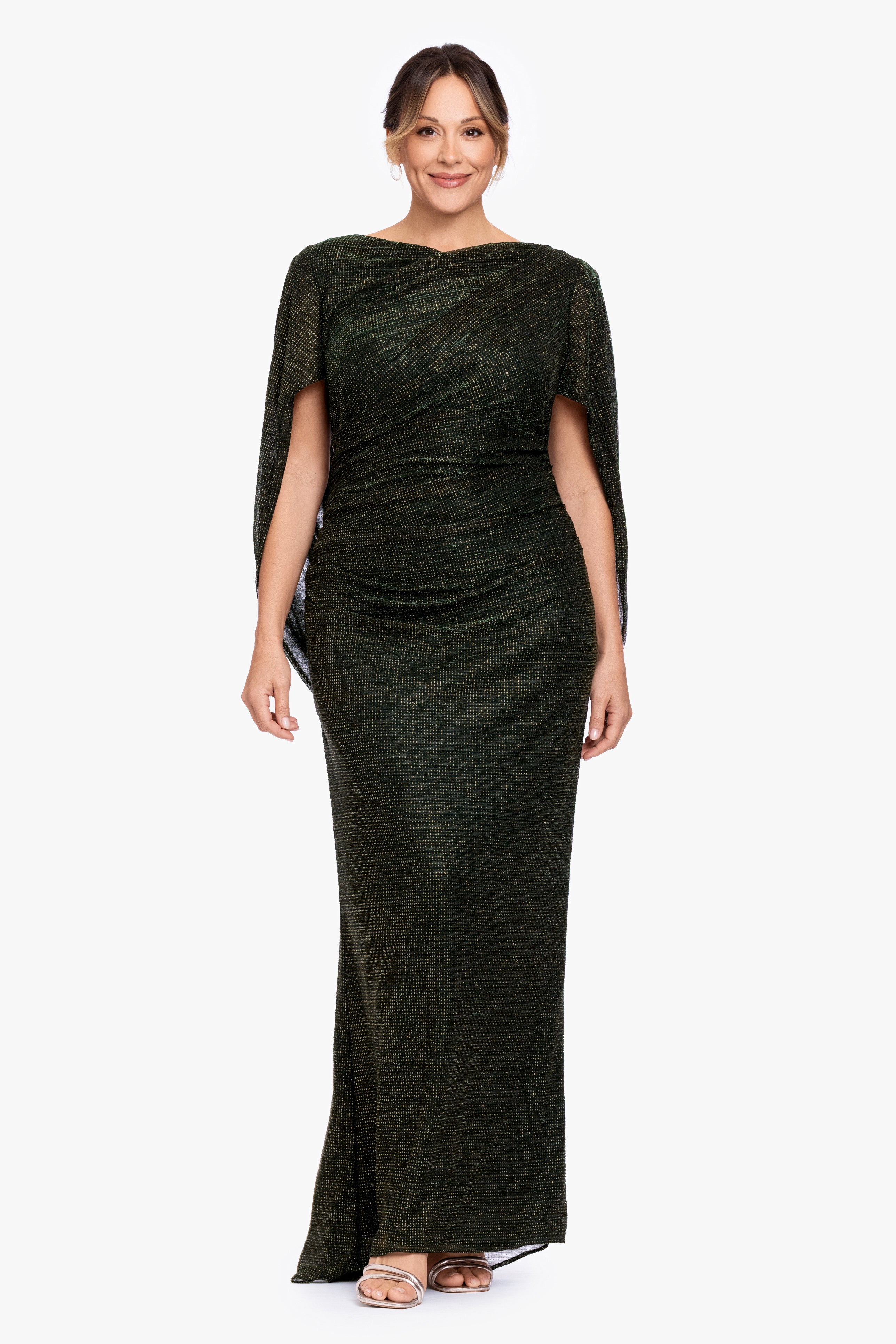 Plus "Marisol" Crinkle Droop Back Dress