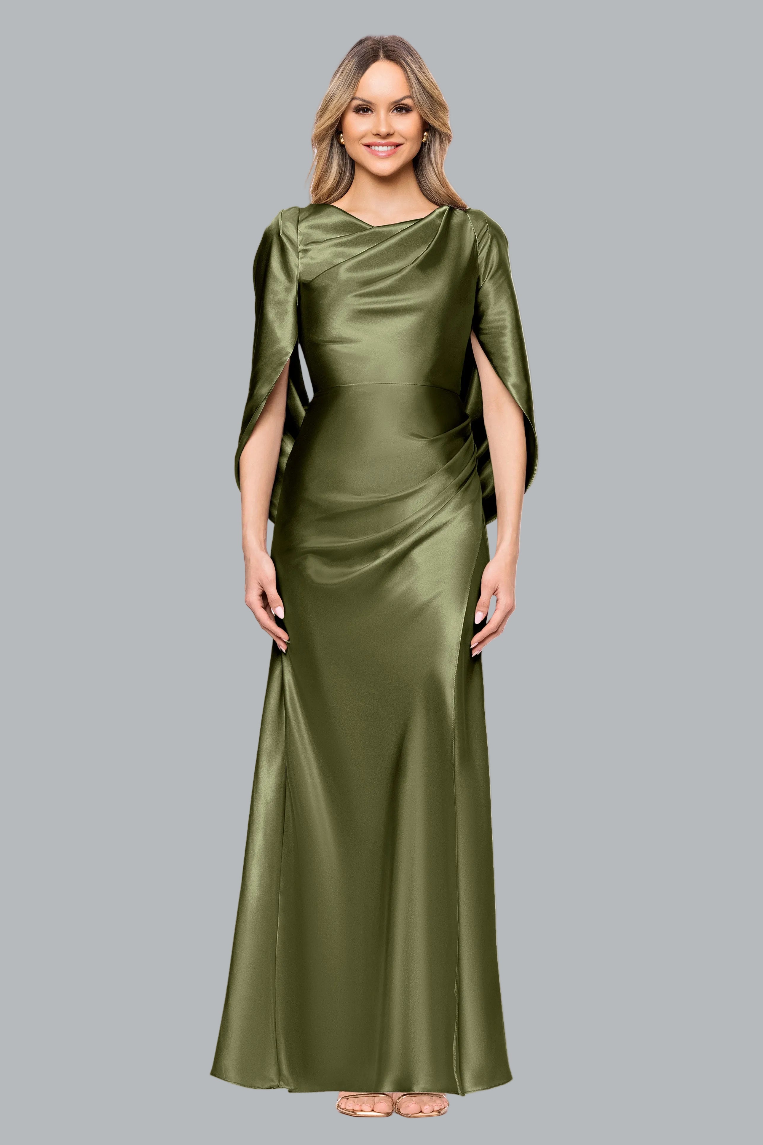 "Cece" Satin Droop Back Dress