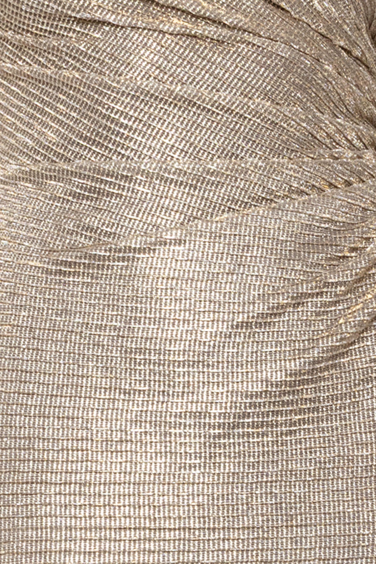 "Simone" Metallic Side Ruched Dress