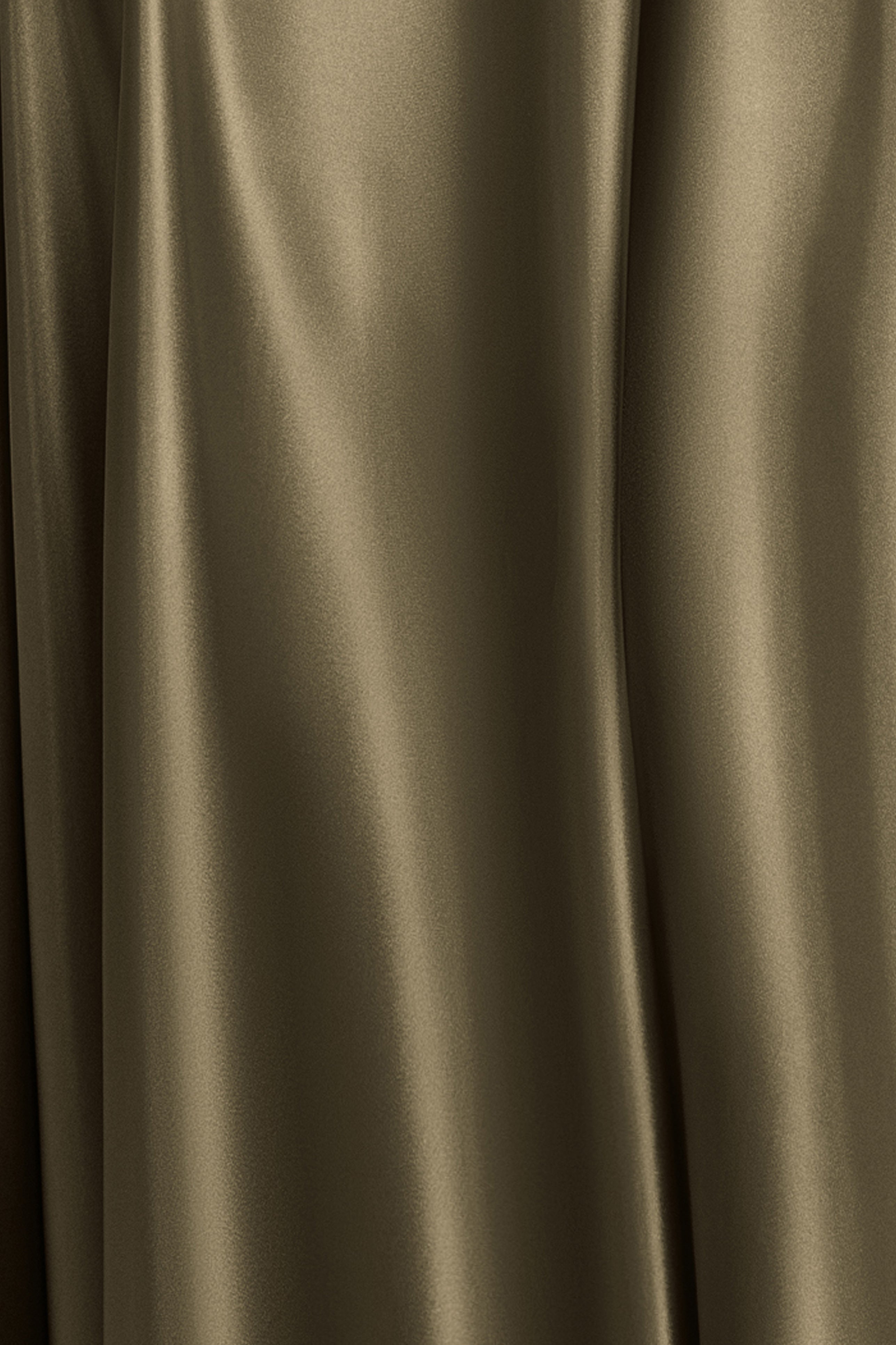 "Soley" Satin Off The Shoulder Ruched Gown