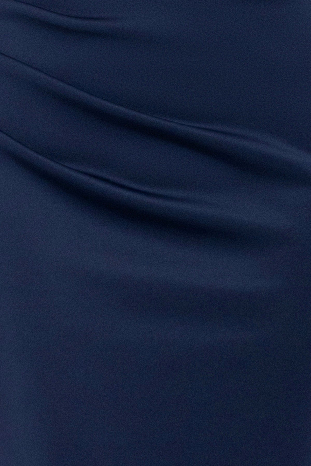 "Mitch" Techno Scuba Asymmetrical Neckline Dress