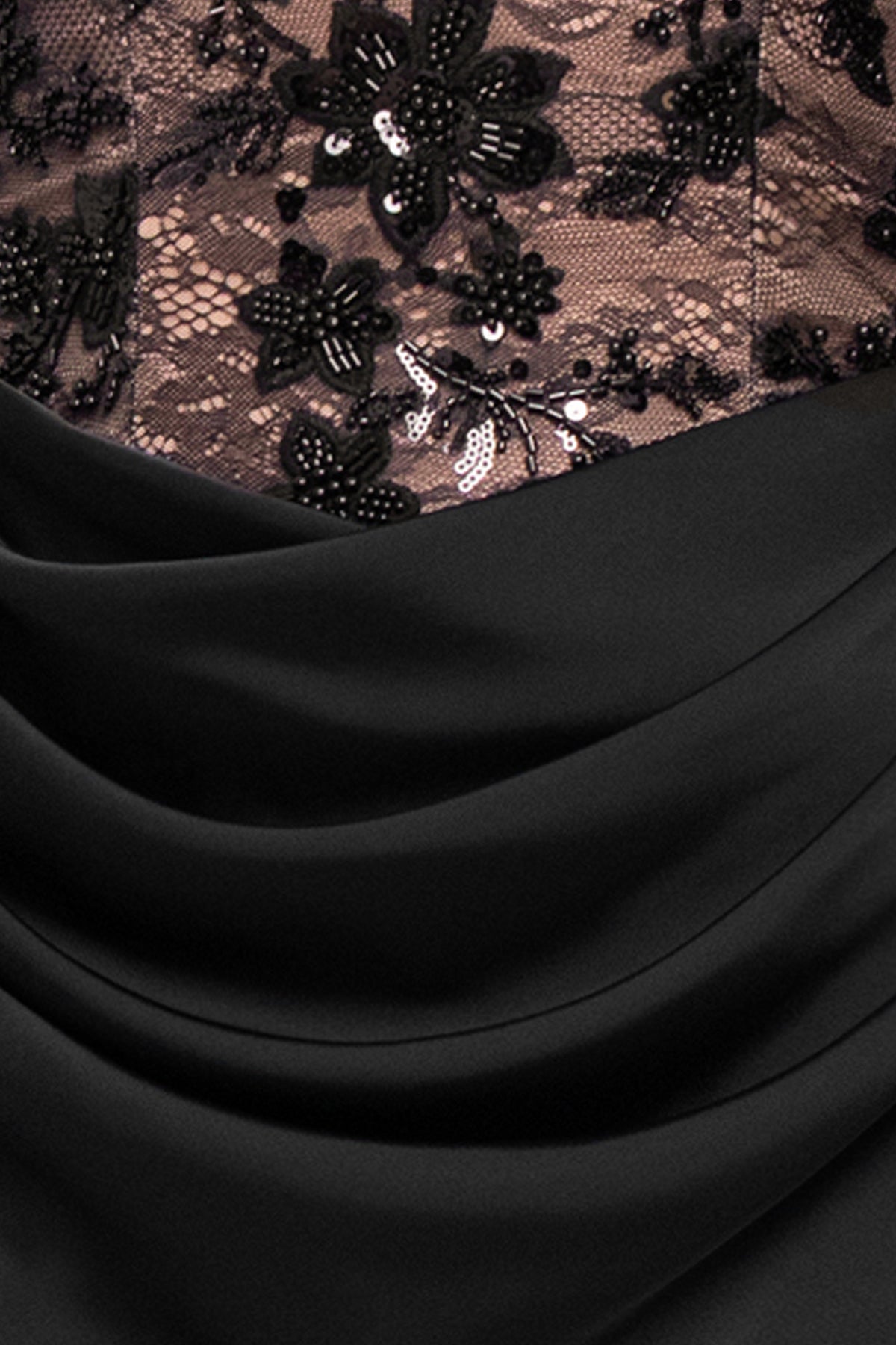 "Gretchen" Sequin Top & Satin Skirt Dress