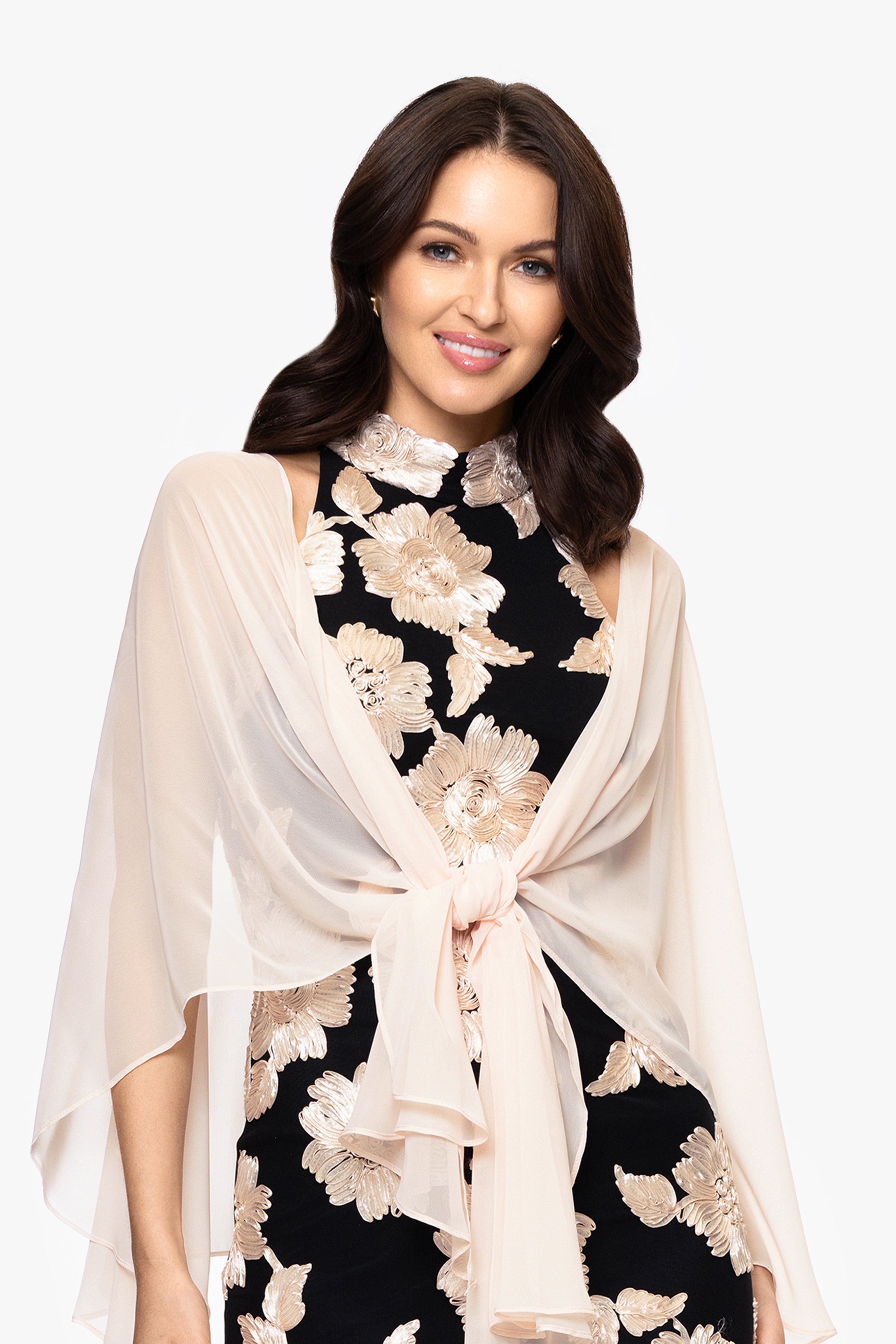 "Bernadette" Chiffon Shawl Wrap