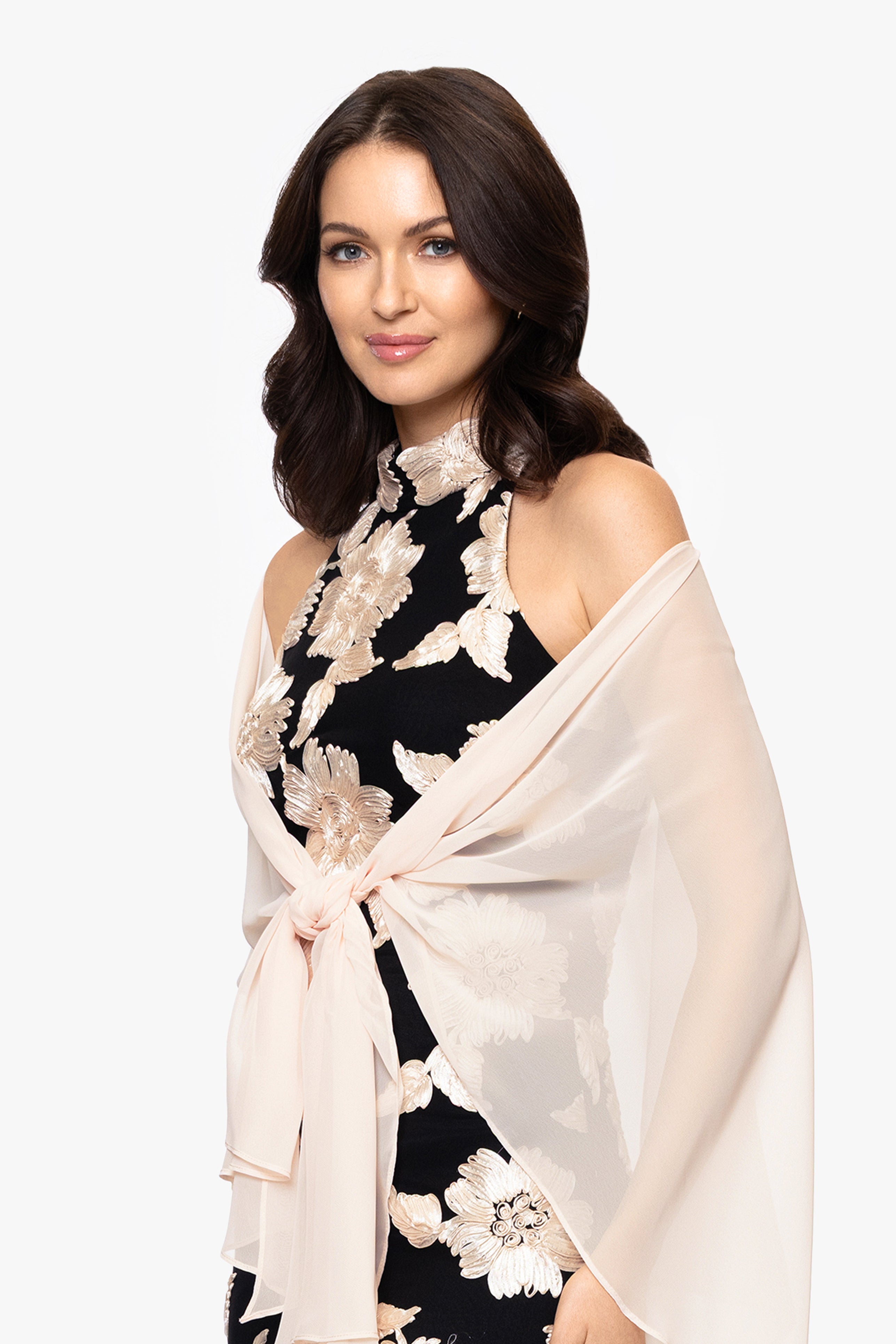 "Bernadette" Chiffon Shawl Wrap