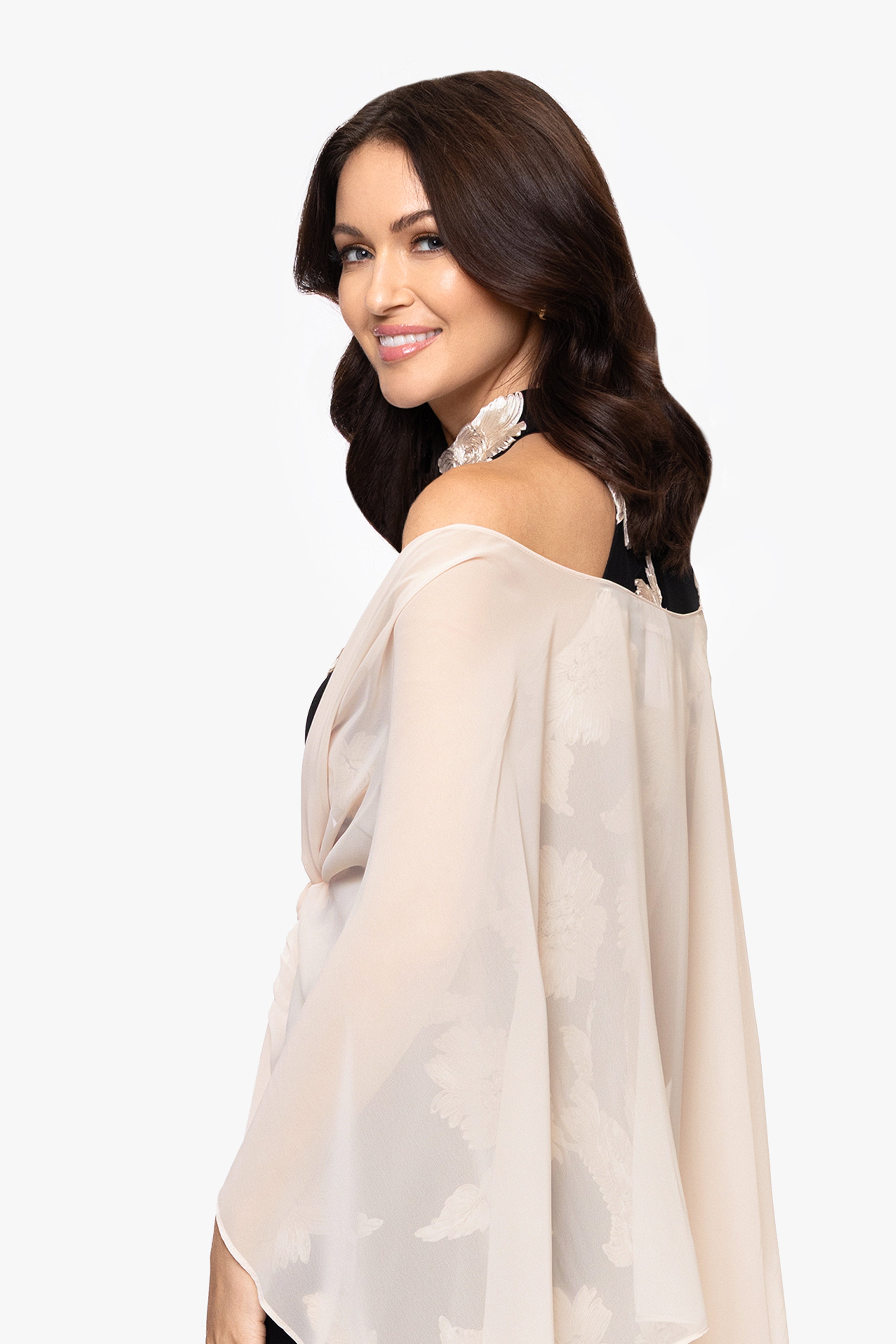 "Bernadette" Chiffon Shawl Wrap