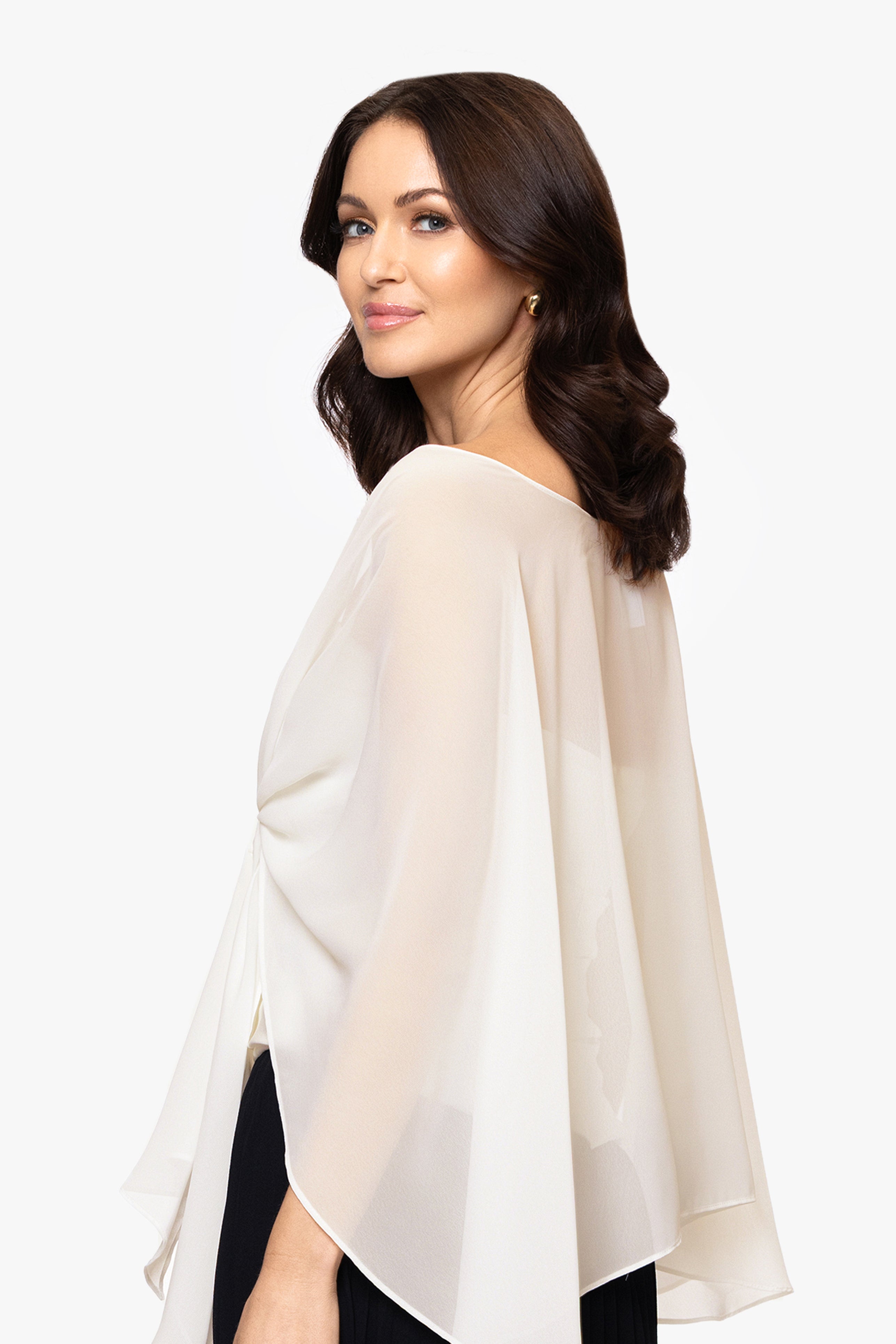 "Bernadette" Chiffon Shawl Wrap